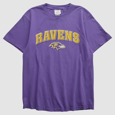 Baltimore Ravens Champion 2000s T-shirt - Purple - XS by Fanatics Real Vintage