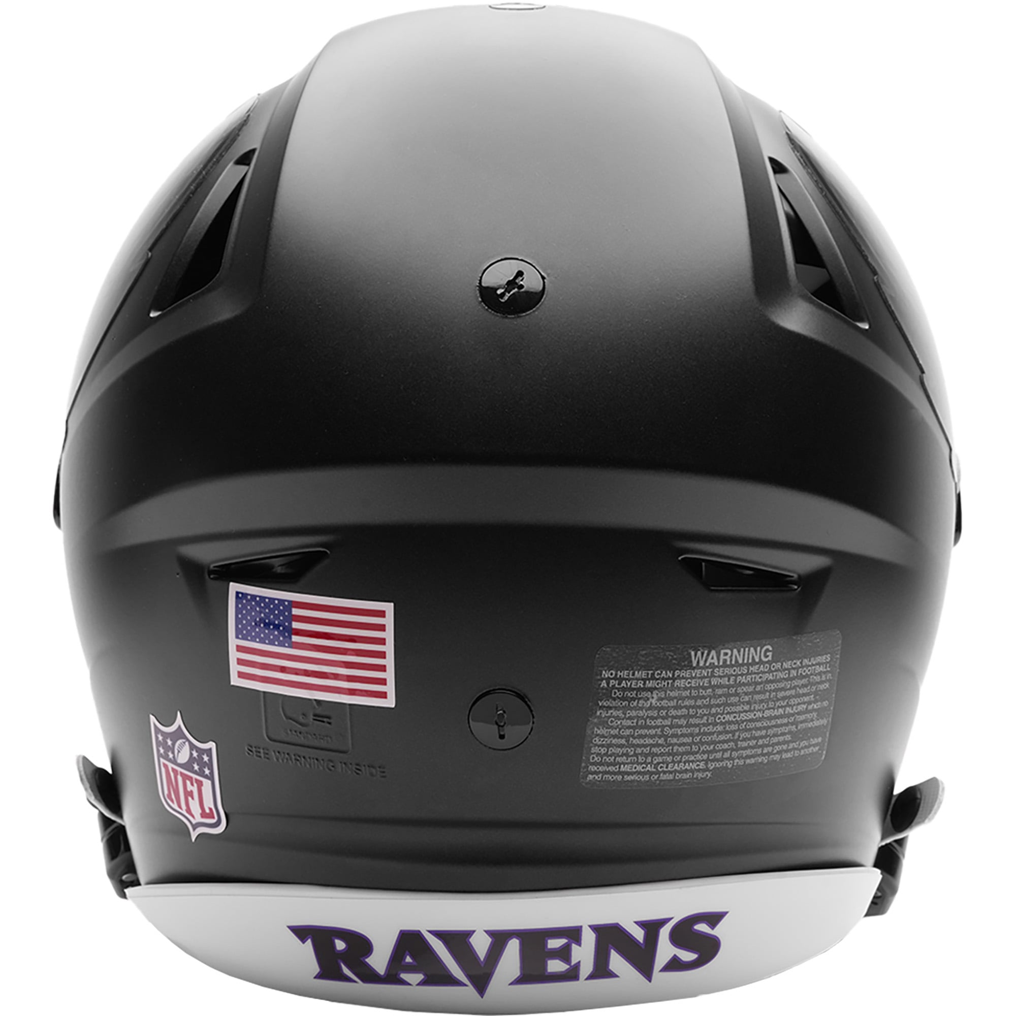 Casque authentique alternatif noir Speed ​​Flex des Ravens de Baltimore (modèle 2026) de Riddell
