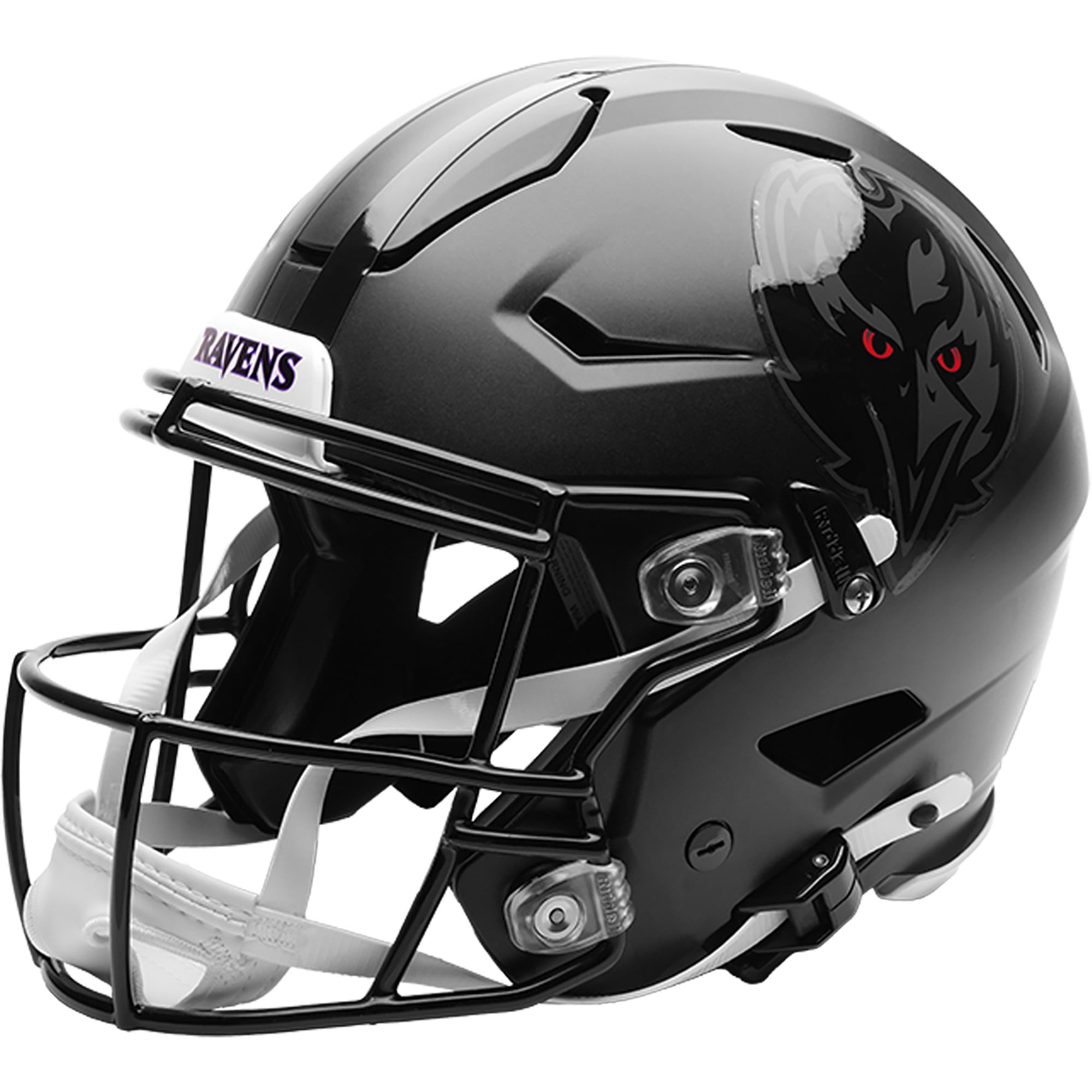Casque authentique alternatif noir Speed ​​Flex des Ravens de Baltimore (modèle 2026) de Riddell