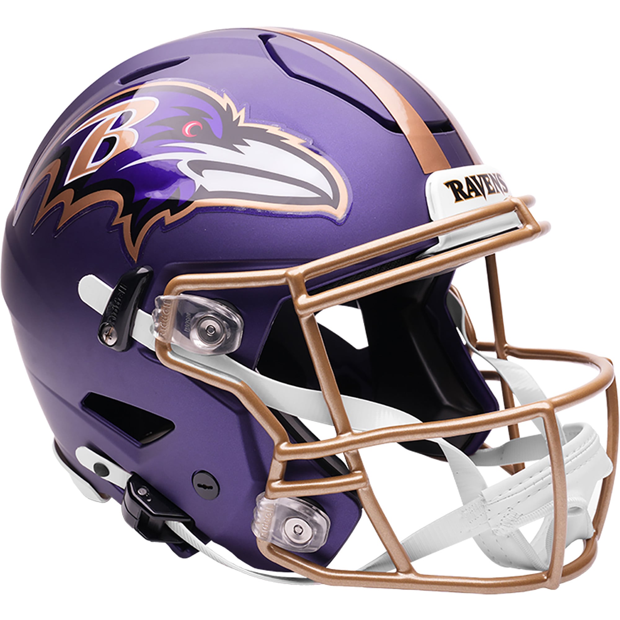 Casque authentique alternatif violet Speed ​​Flex des Ravens de Baltimore (modèle 2026)