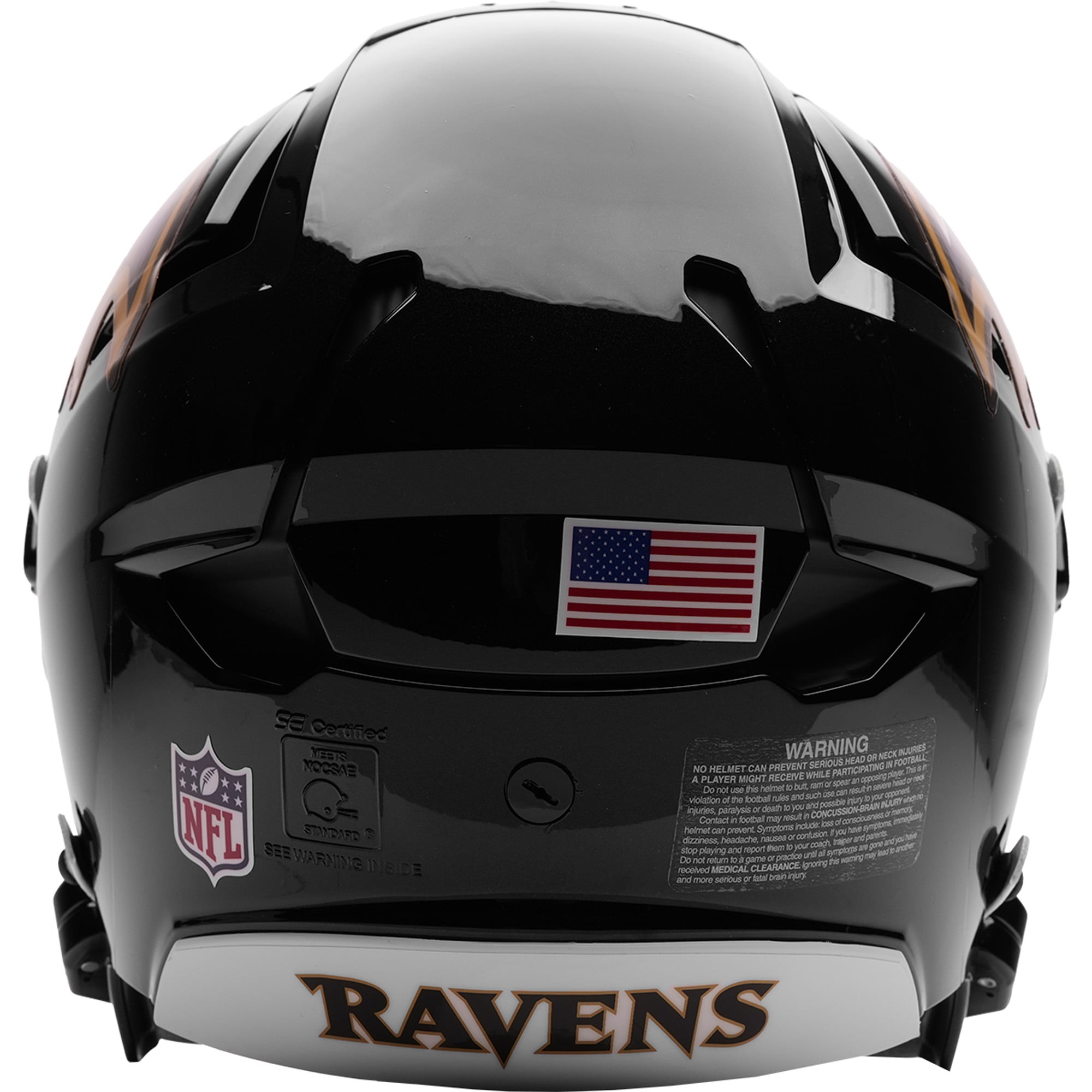 Casque authentique Riddell Axiom des Ravens de Baltimore