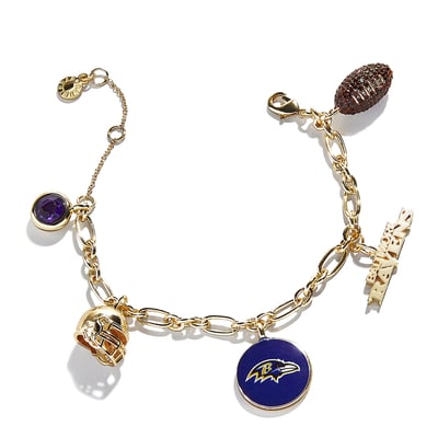  Baltimore Ravens BaubleBar Charm Bracelet