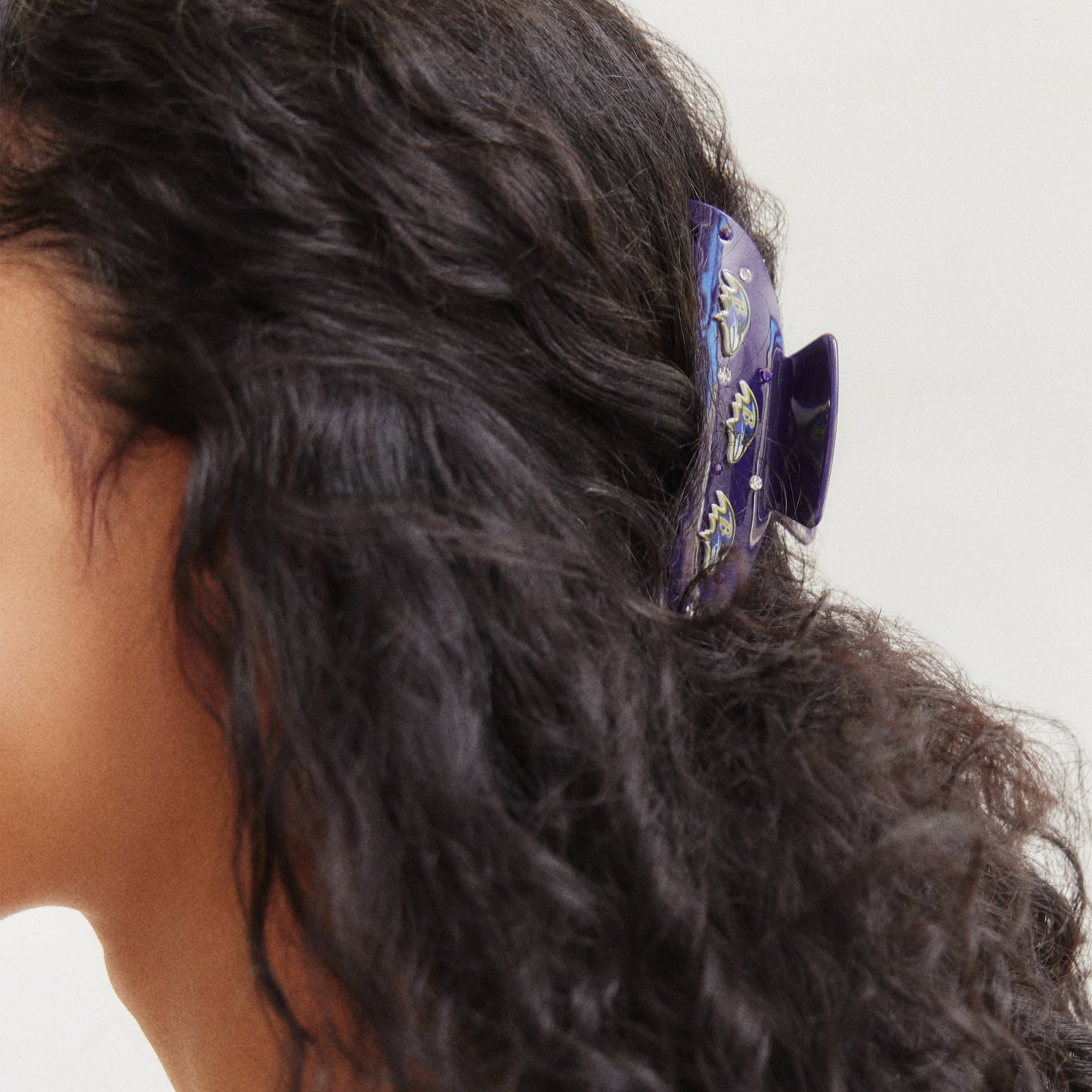 Pince à cheveux BaubleBar Baltimore Ravens à motifs empilés