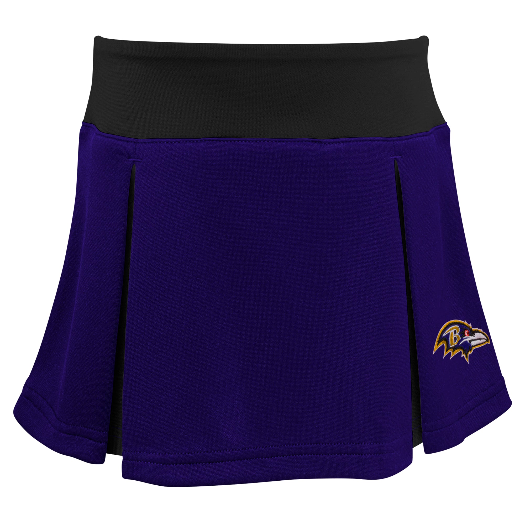 Ensemble deux pièces violet de pom-pom girl des Ravens Baltimore pour petites filles d'âge préscolaire, avec bloomer