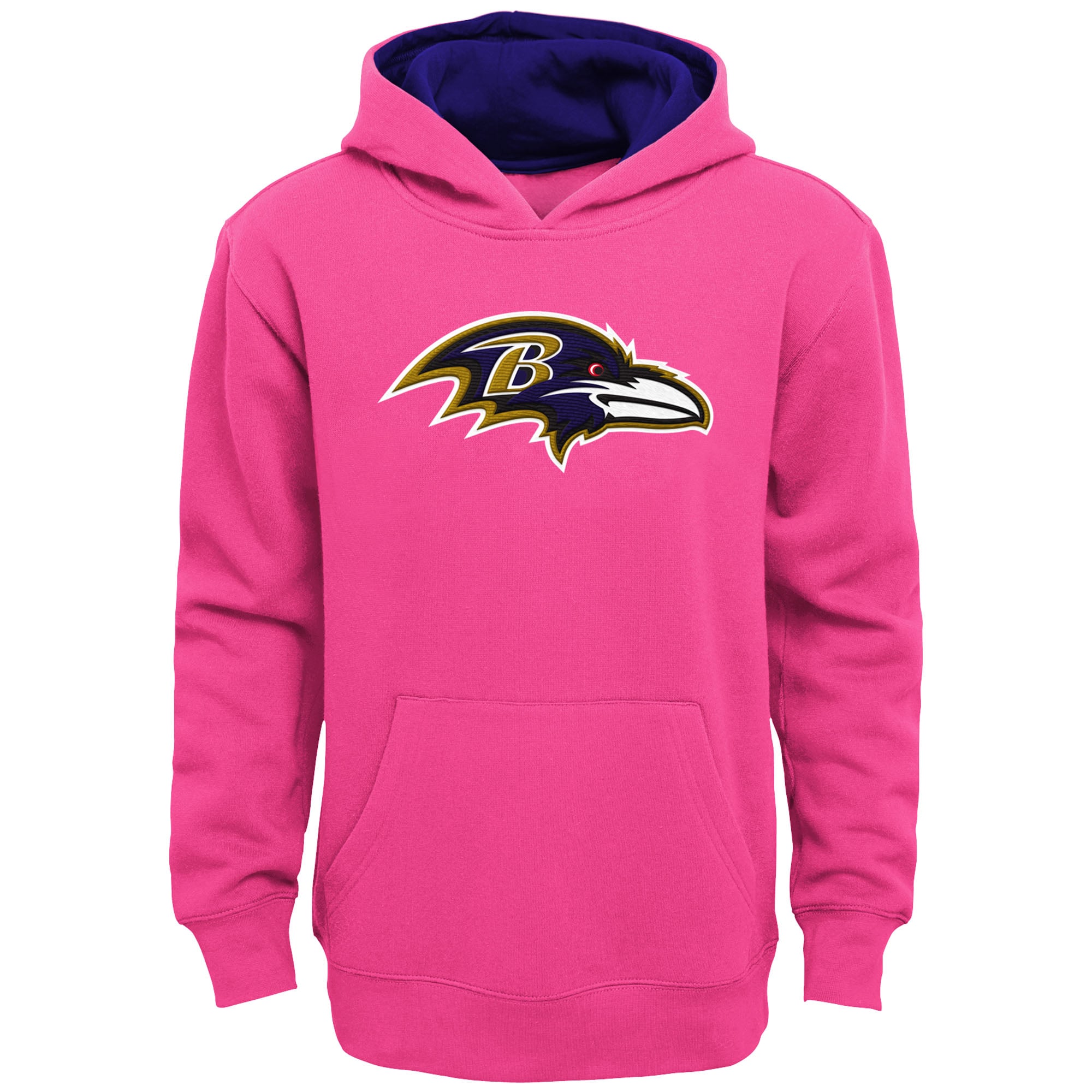 Girls Youth Pink Baltimore Ravens Prime Hoodie