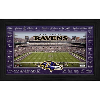 Baltimore Ravens Highland Mint 12" x 20" 2026 Signature Gridiron Panoramic Framed Photo