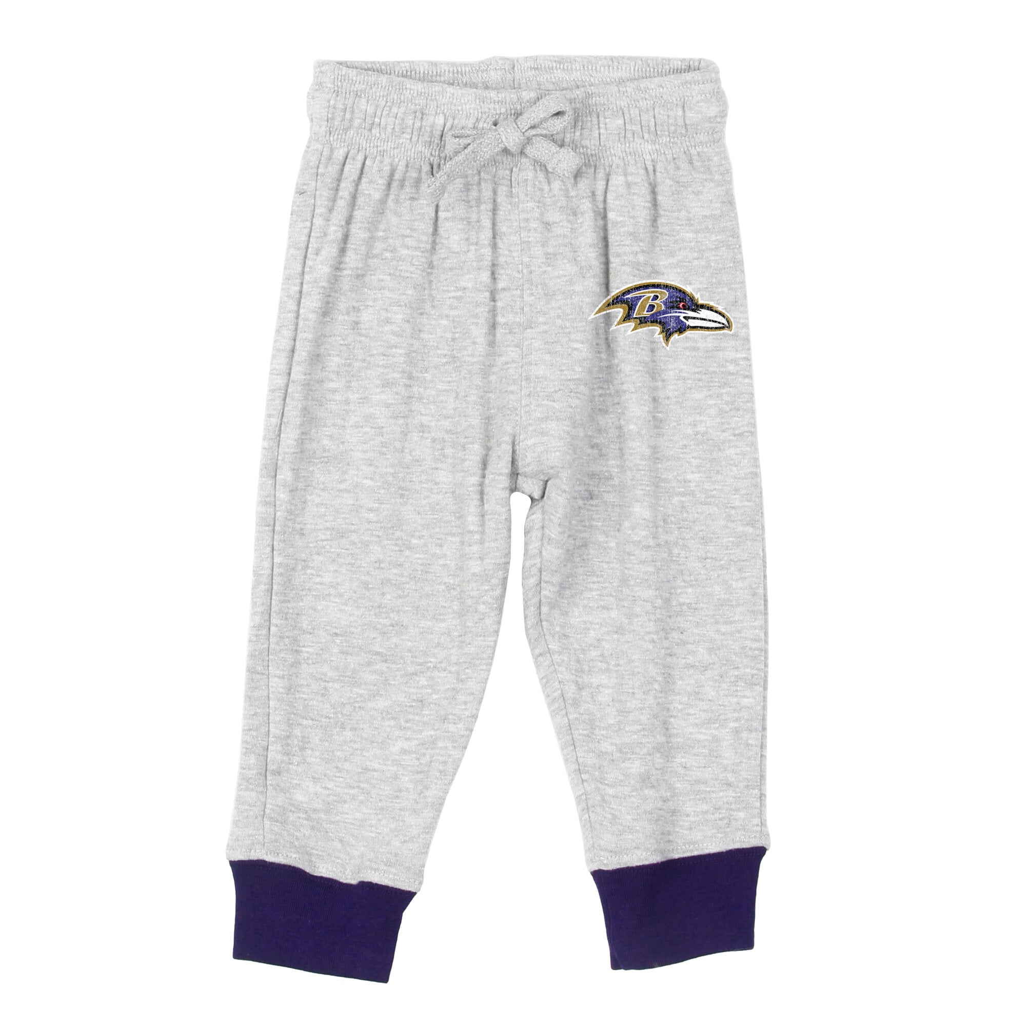 Ensemble body à manches longues et pantalon pour bébé Wes & Willy Heather Gray Baltimore Ravens Jie Hopper