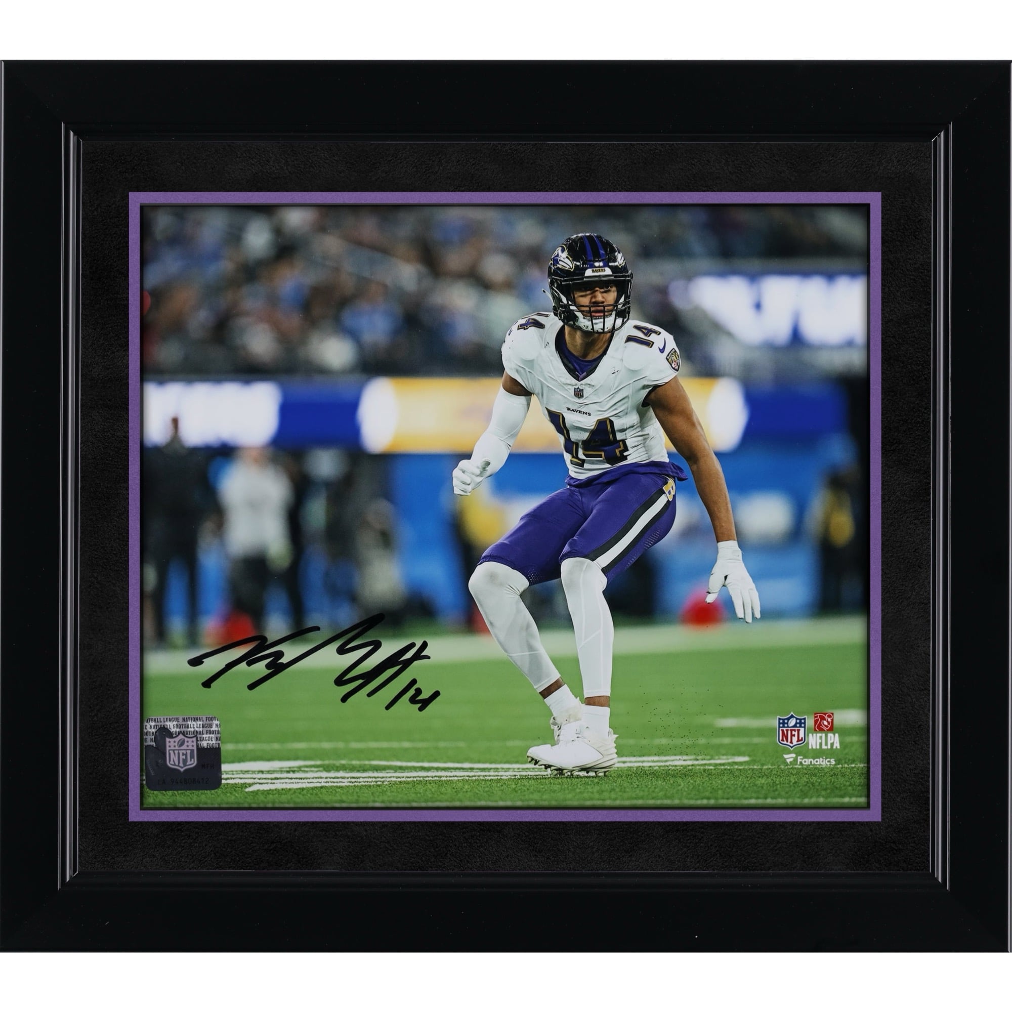 Photographie autographiée de 8" x 10" de Kyle Hamilton des Baltimore Ravens