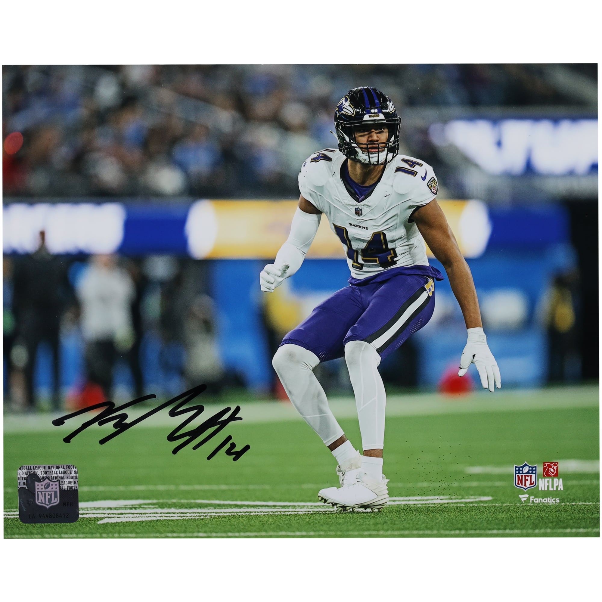 Photographie autographiée de 8" x 10" de Kyle Hamilton des Baltimore Ravens