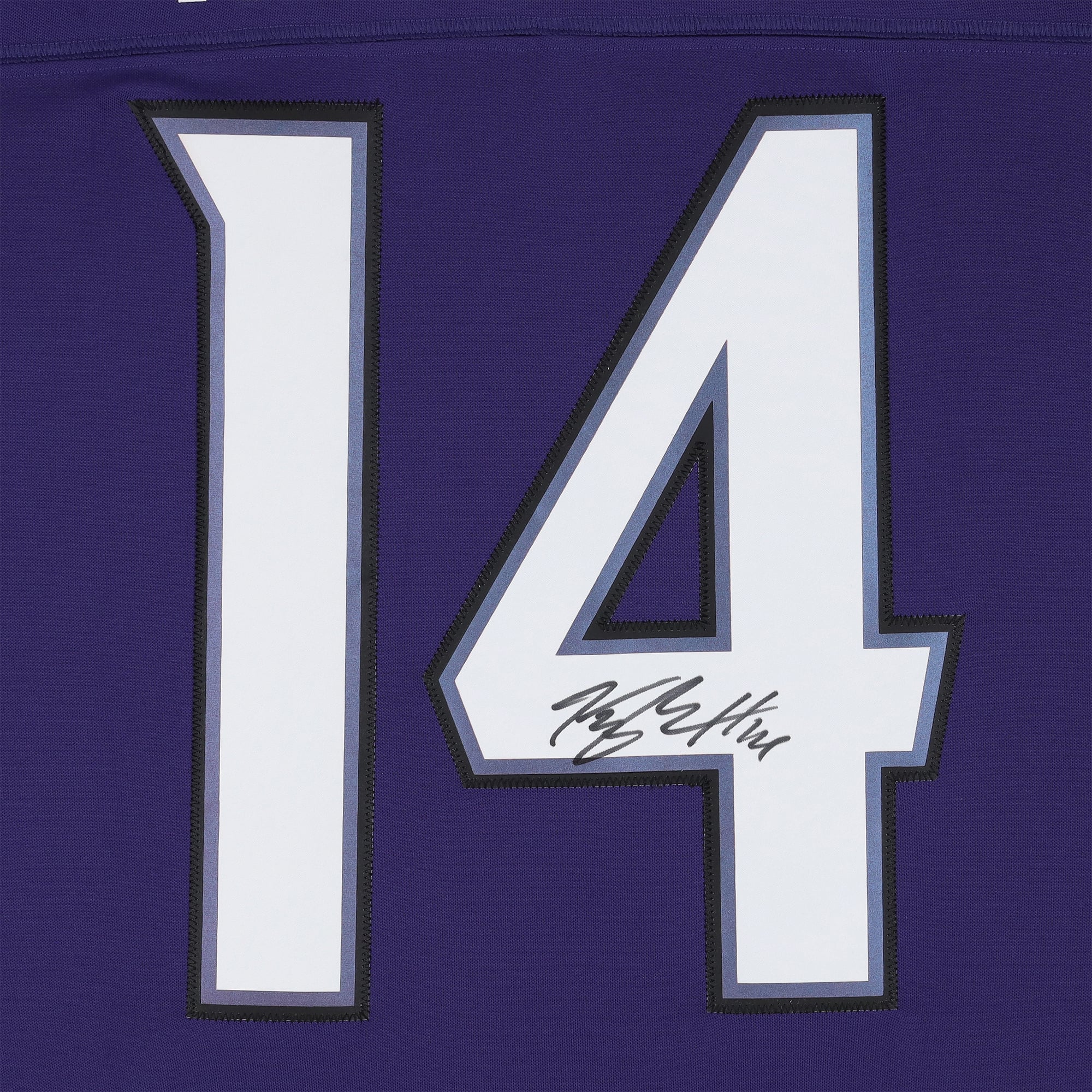 Maillot Nike Vapor F.U.S.E. violet édition limitée 2026 autographié par Kyle Hamilton des Ravens de Baltimore