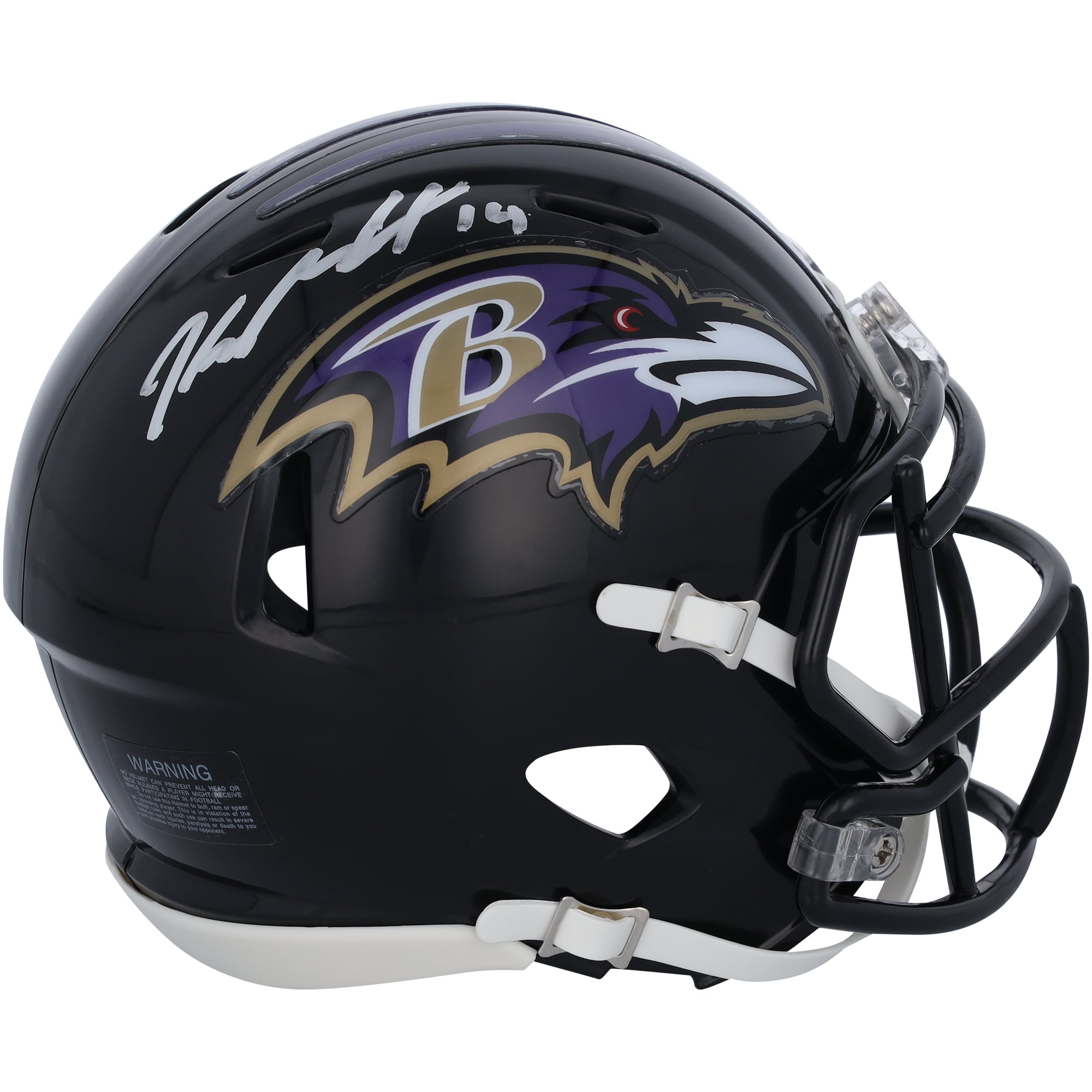 Casque Speed ​​Mini autographié par Kyle Hamilton des Baltimore Ravens