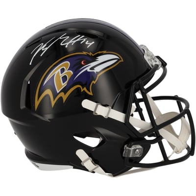Kyle Hamilton Baltimore Ravens Autographed Fanatics Authentic Speed Replica Helmet
