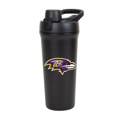 Baltimore Ravens Logo Brands 26oz. Flipside Shaker Bottle
