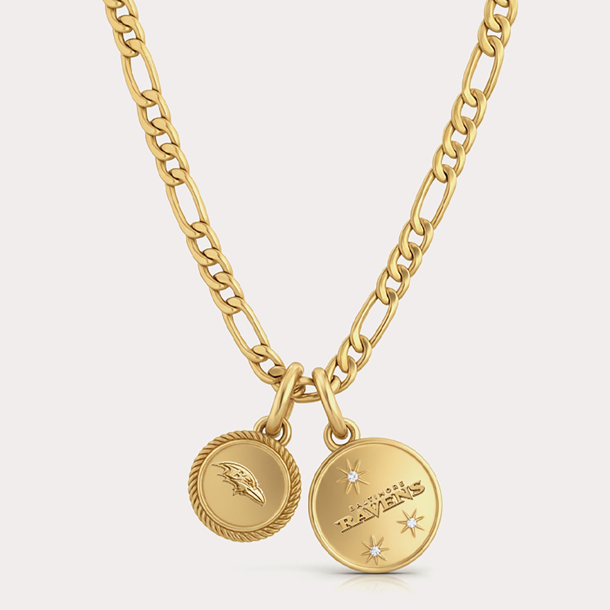 Collier LUV AJ Baltimore Ravens à double logo pièce