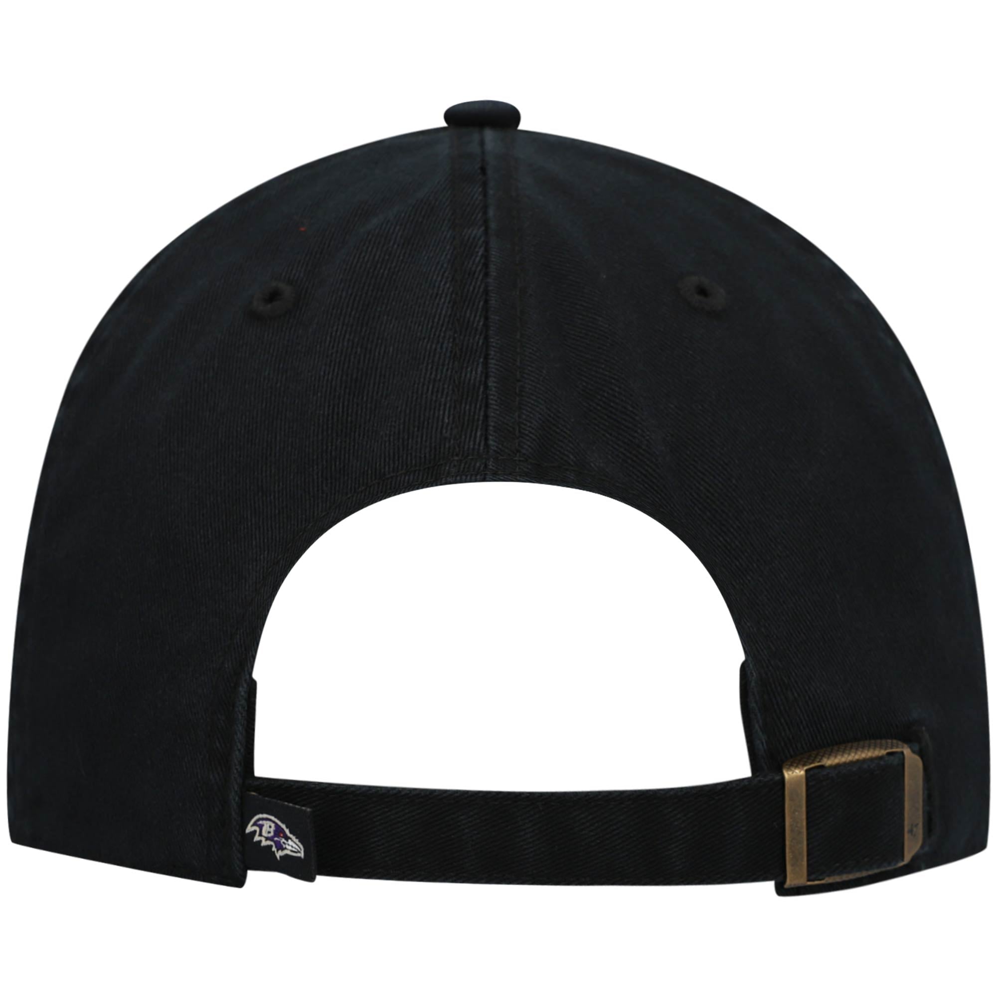 Men's '47 Black Baltimore Ravens Clean Up Alternate Adjustable Hat