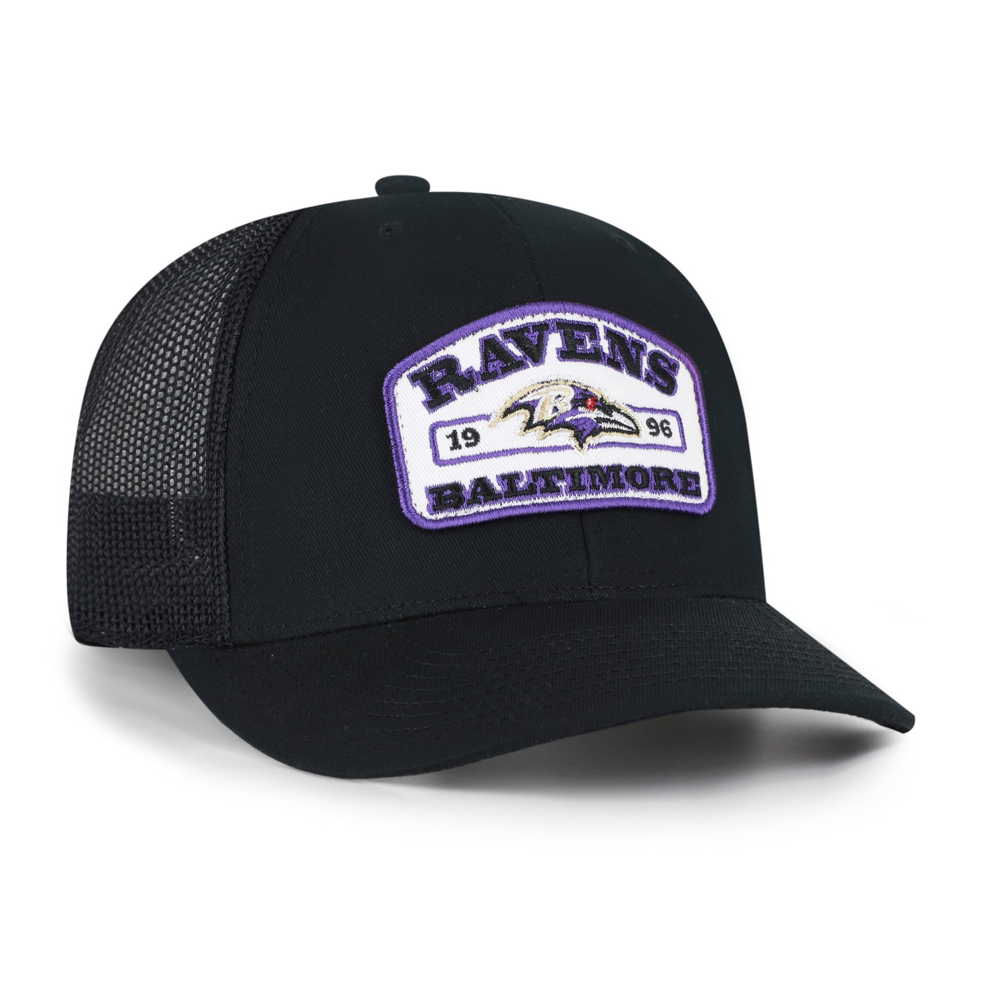 Men's '47 Black Baltimore Ravens  Roadway Adjustable Trucker Hat