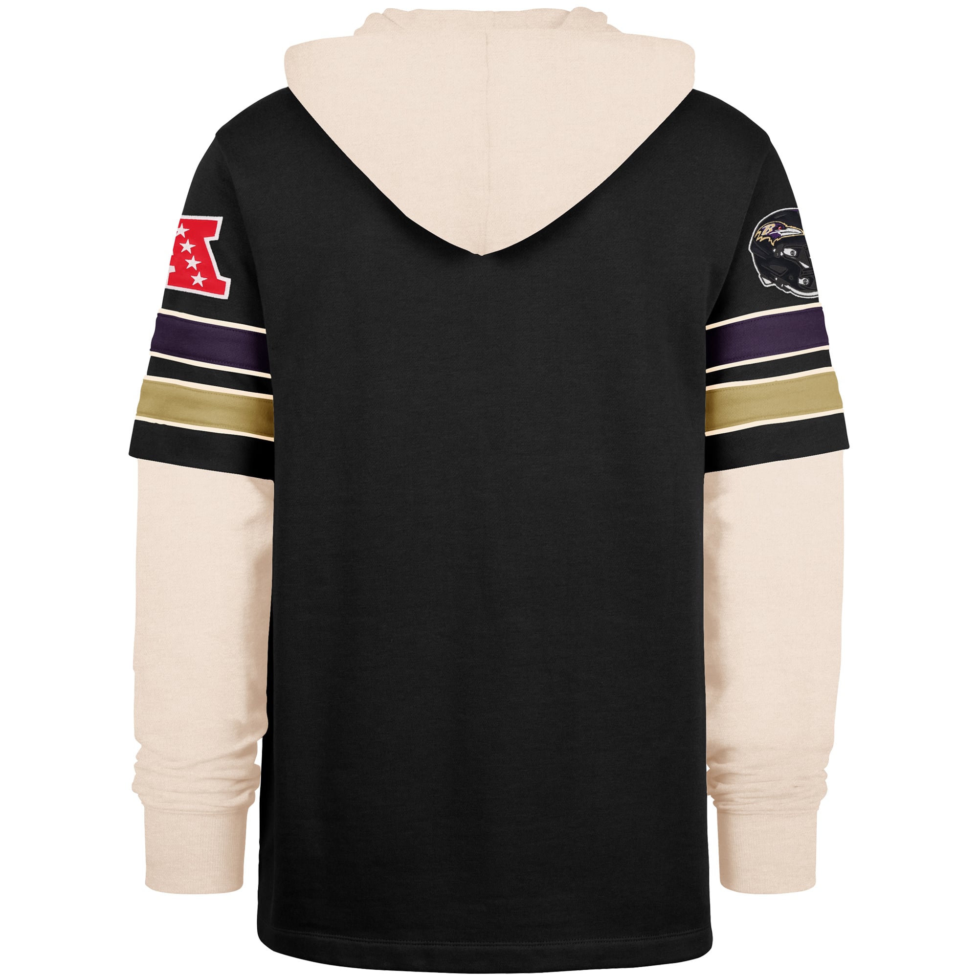 Sweat à capuche noir '47 pour homme des Baltimore Ravens Split Zone Cornerback Duo