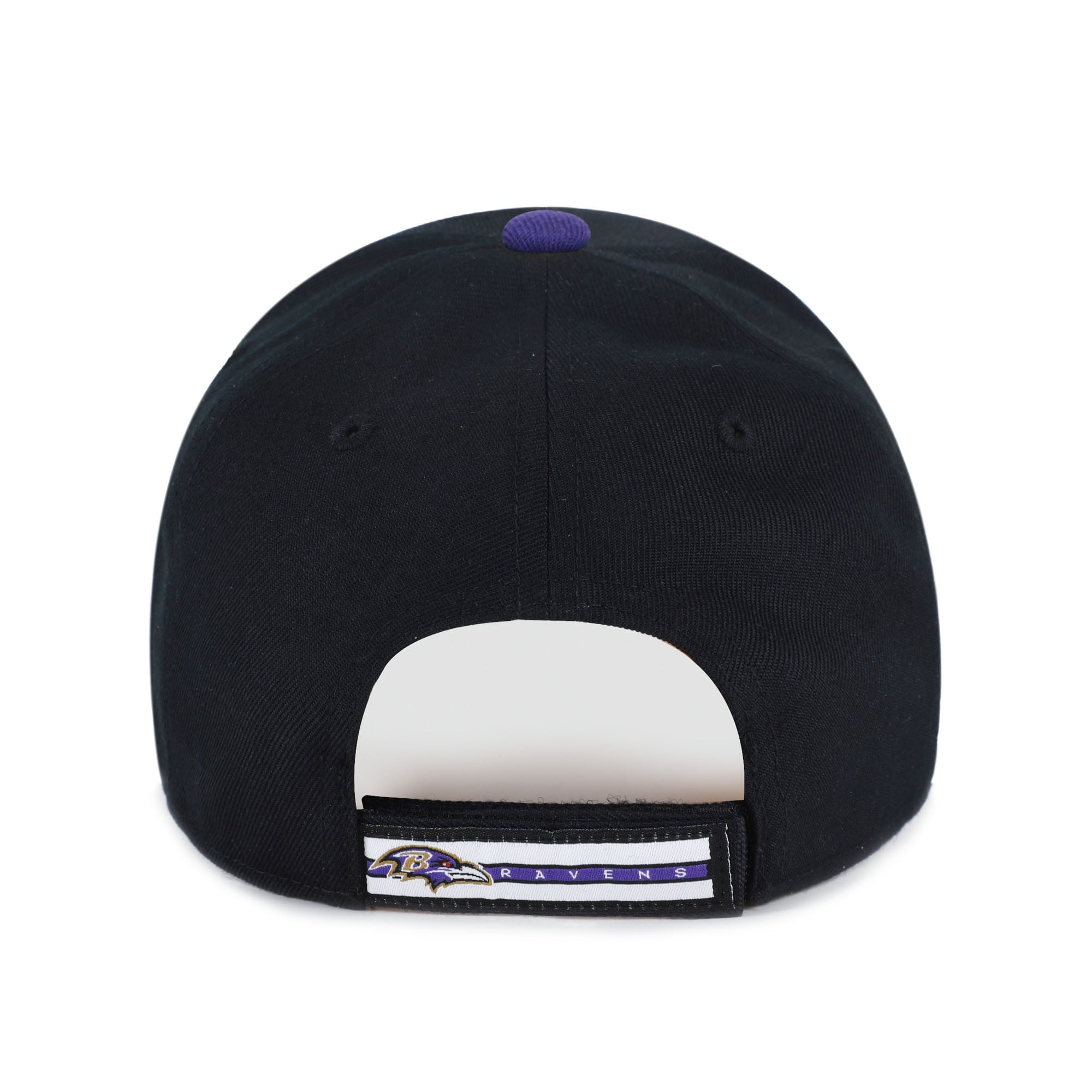 Men's '47 Black Baltimore Ravens Throwback MVP Adjustable Hat