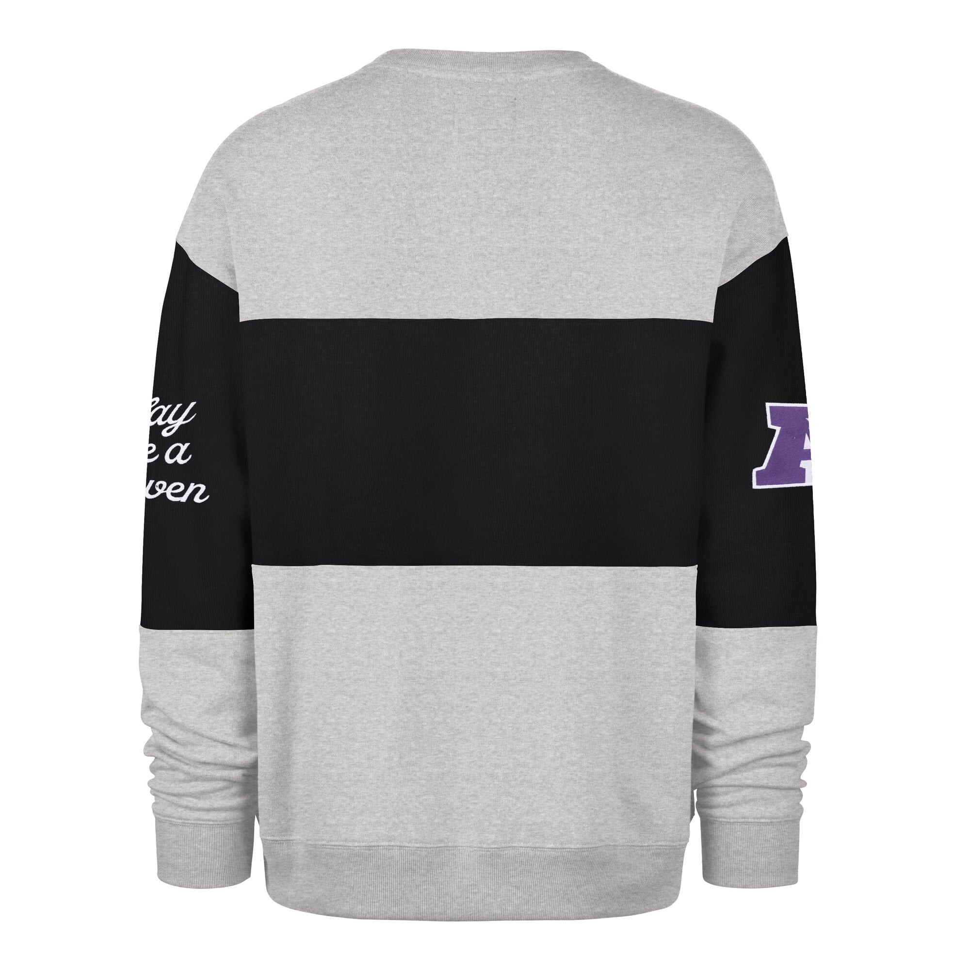 Sweat-shirt homme '47 Baltimore Ravens Blockfield Maximalist noir/gris chiné