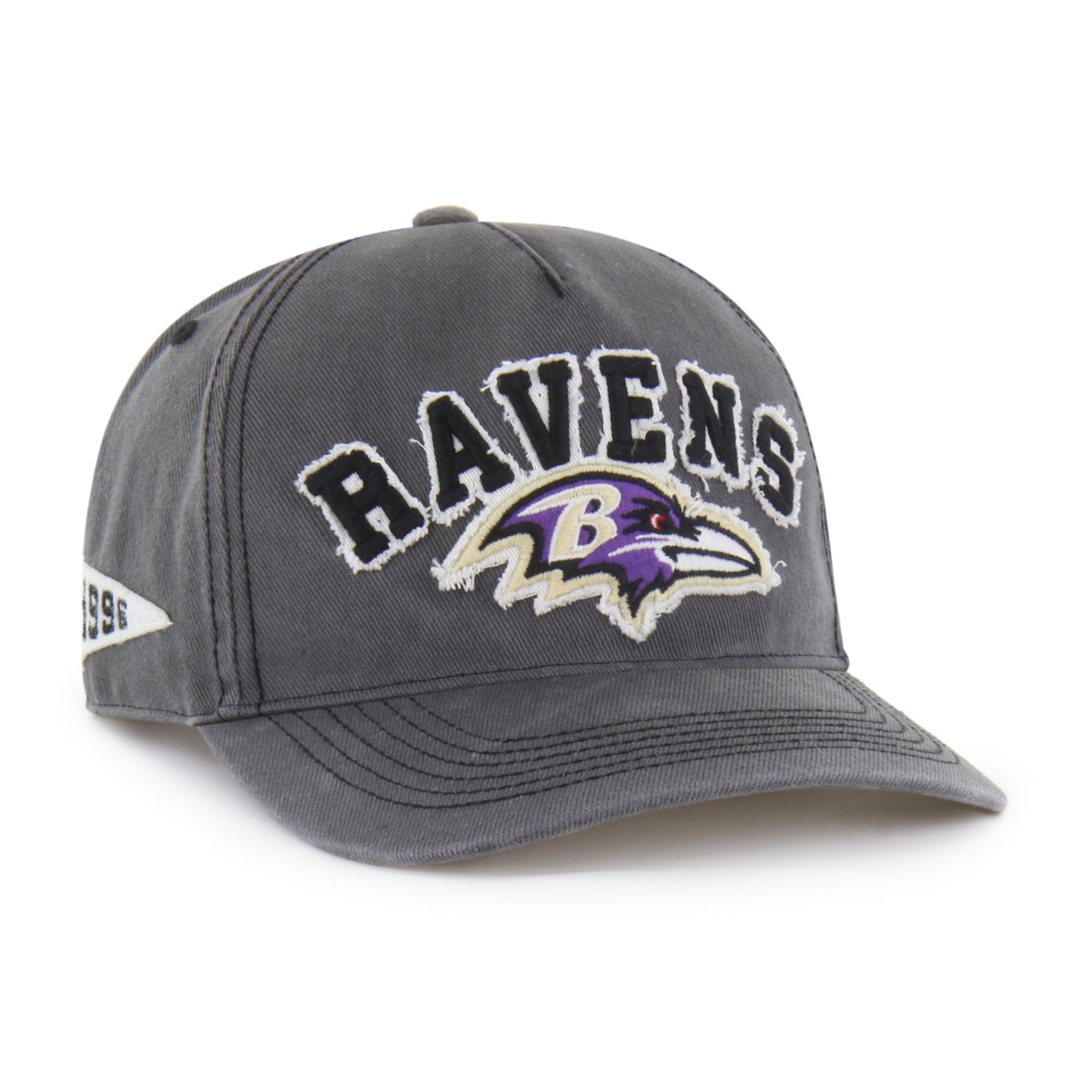 Men's '47 Charcoal Baltimore Ravens Calderwood Well Worn Hitch Adjustable Hat