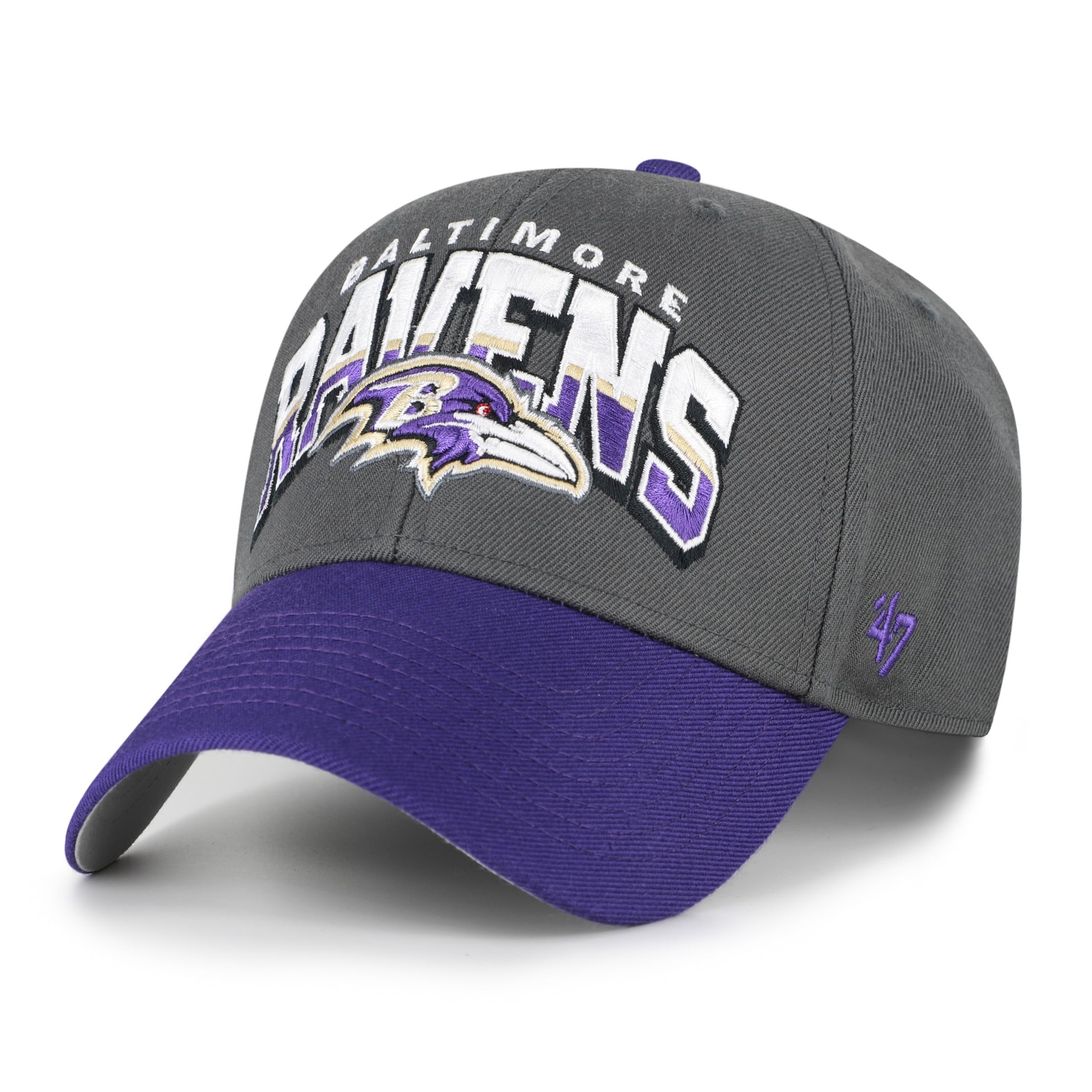 Casquette ajustable Baltimore Ravens MVP '47 Charcoal pour homme
