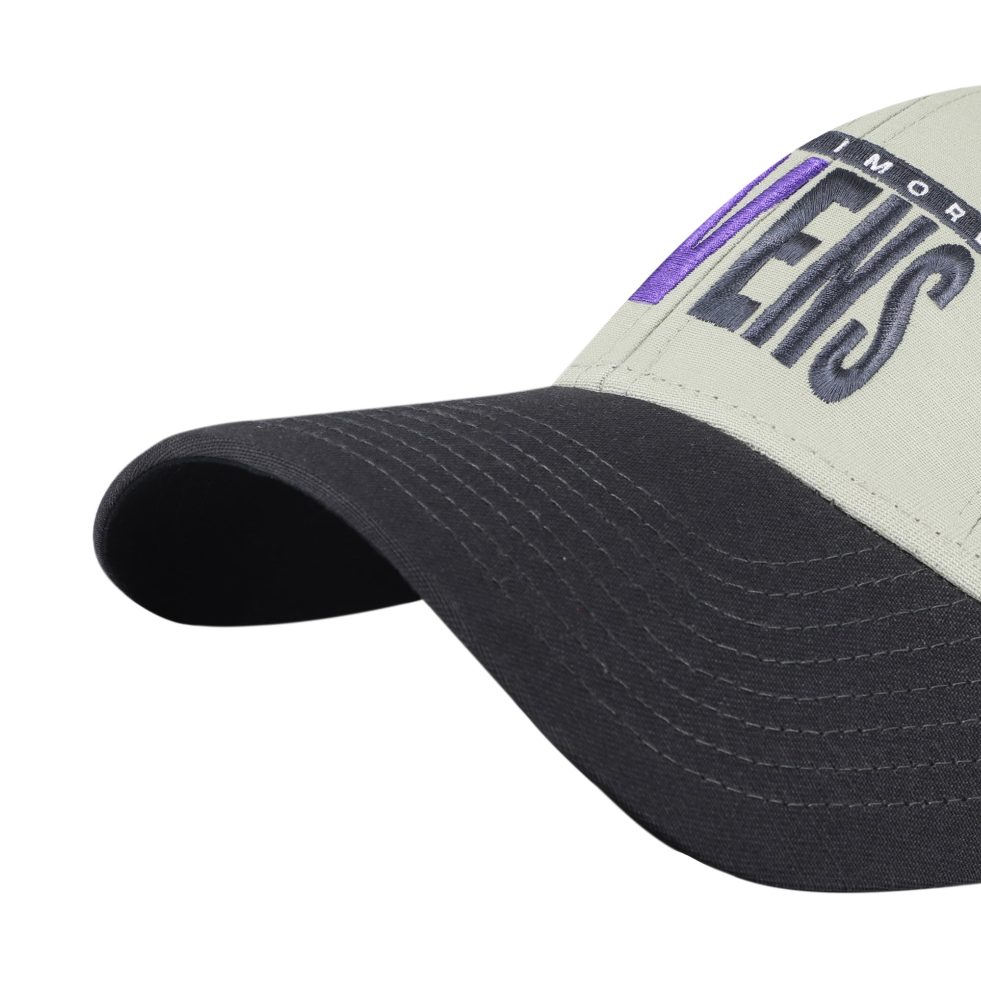 Casquette ajustable pour homme '47 Baltimore Ravens grise/noire, inscription demi-bloc MVP