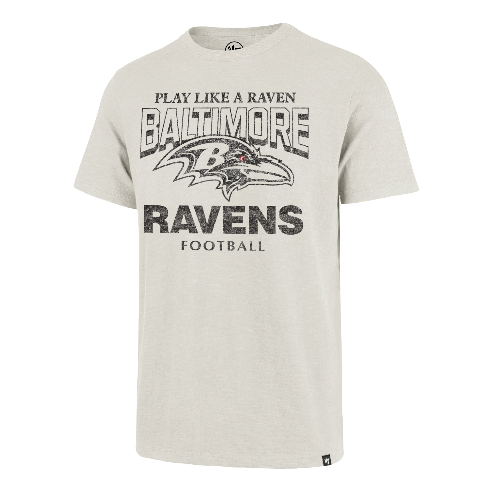 T-shirt homme '47 Natural Baltimore Ravens Head On Scrum Slub