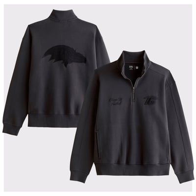Baltimore Ravens Abercrombie & Fitch YPB neoKNIT MAX Half-Zip Top - Black