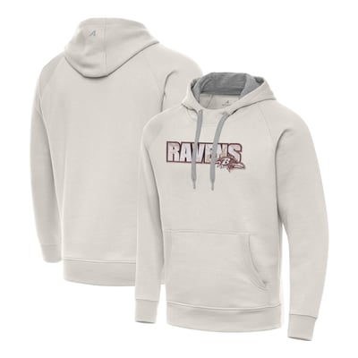 Baltimore Ravens Antigua Woodland Camo Victory Hoodie - Cream