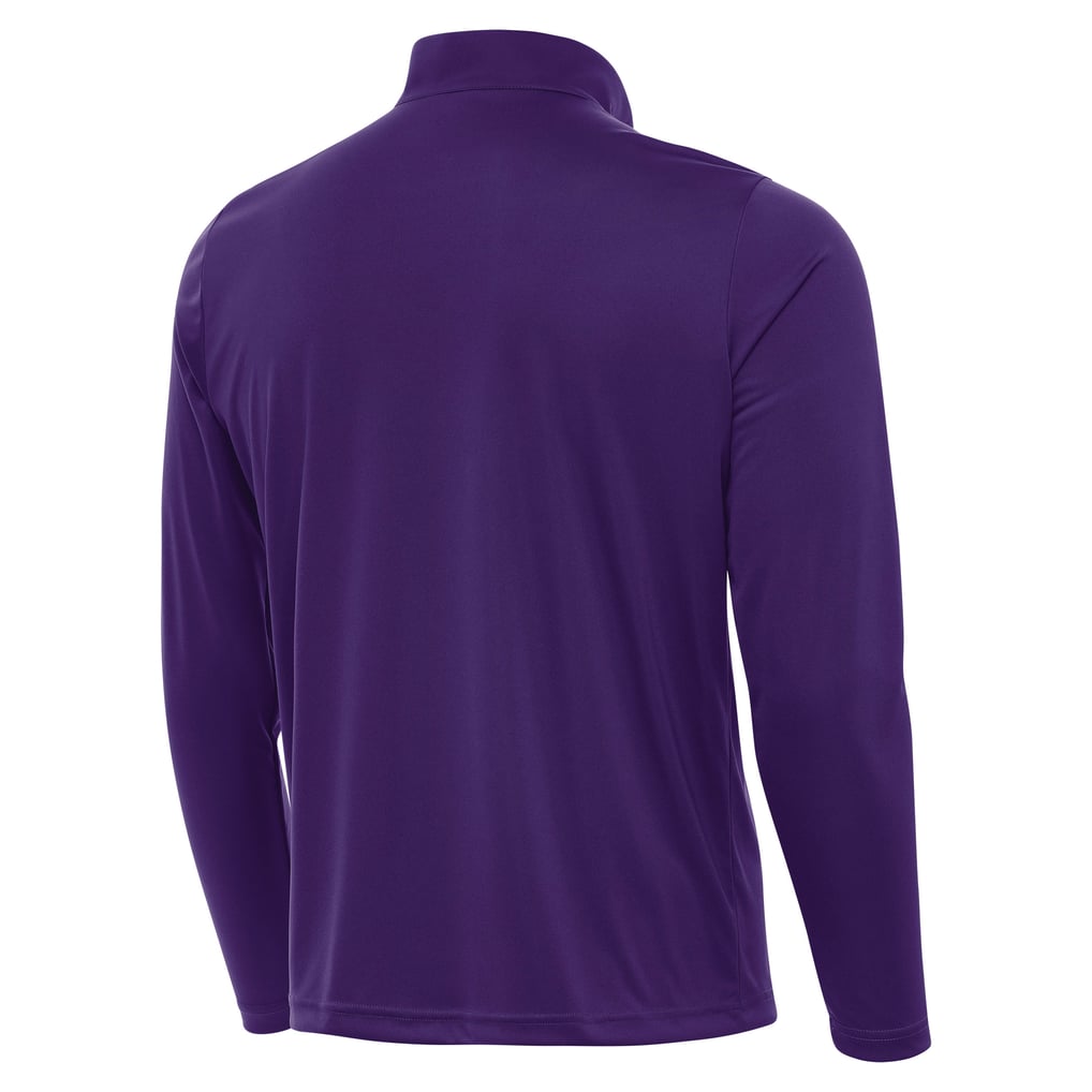 Baltimore Ravens Antigua Personalized Tribute Quarter-Zip Pullover - Purple