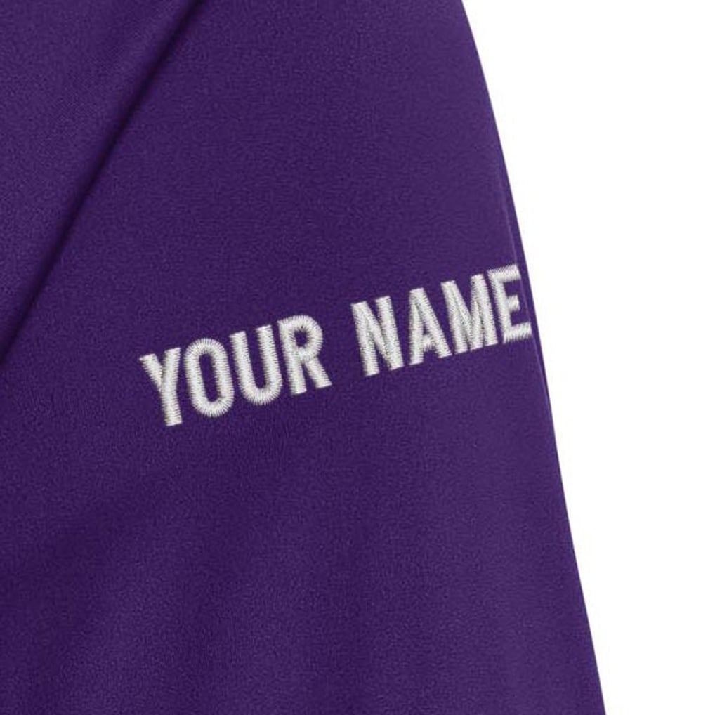 Baltimore Ravens Antigua Personalized Tribute Quarter-Zip Pullover - Purple