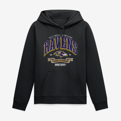 Baltimore Ravens Bud Light Hoodie - Black