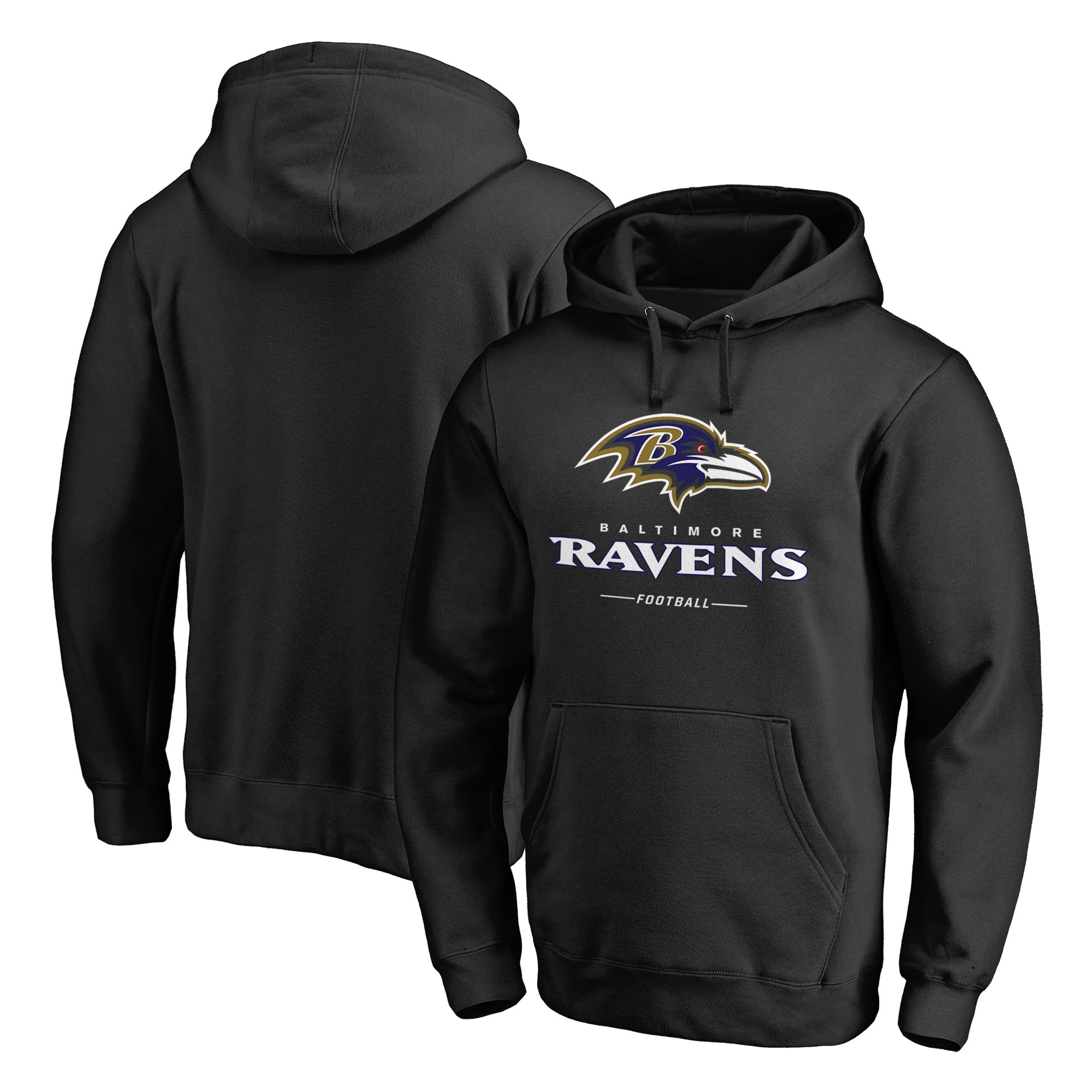 Men's Black Baltimore Ravens Team Lockup Hoodie