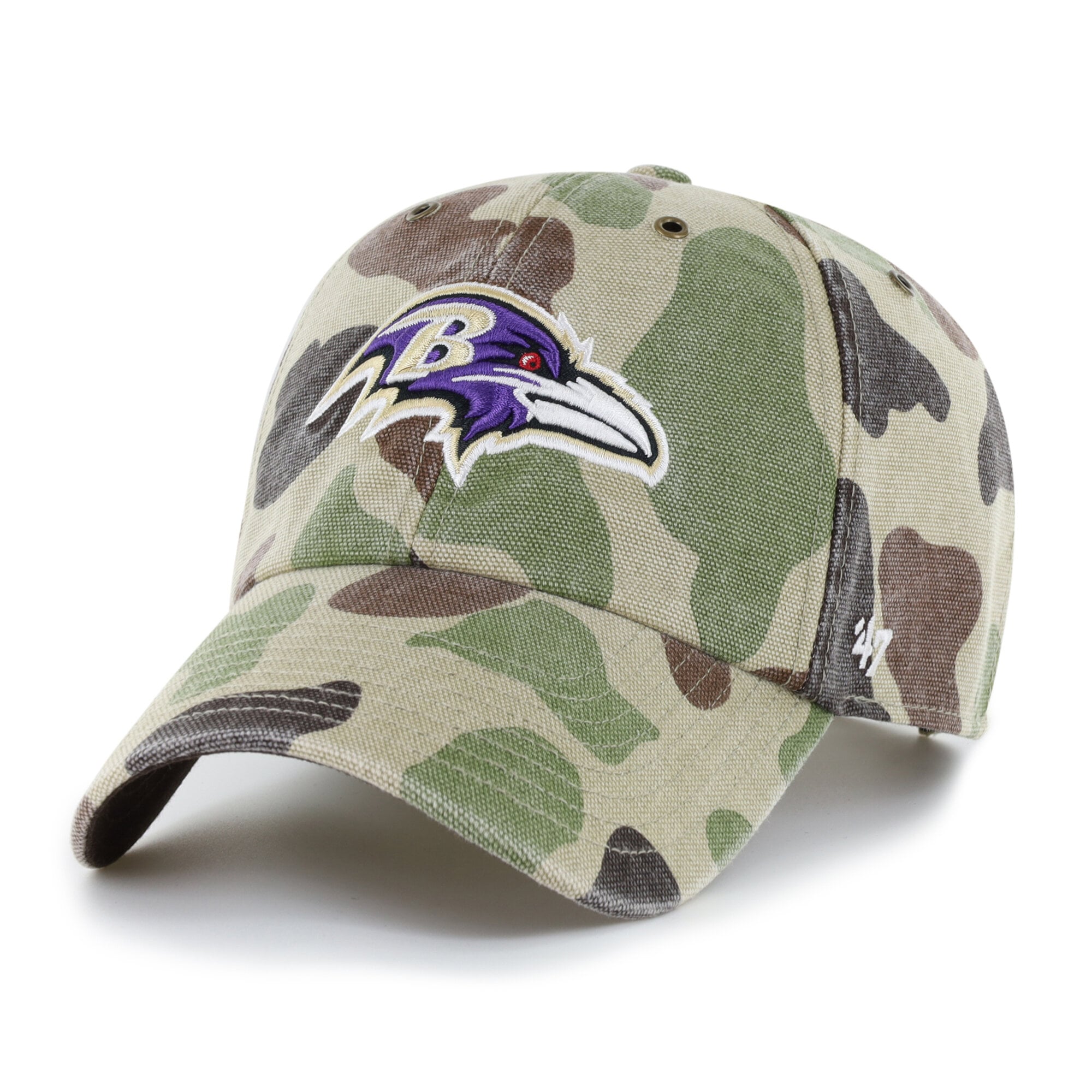 Casquette ajustable Carhartt x '47 Duck Camo Baltimore Ravens Clean Up pour homme