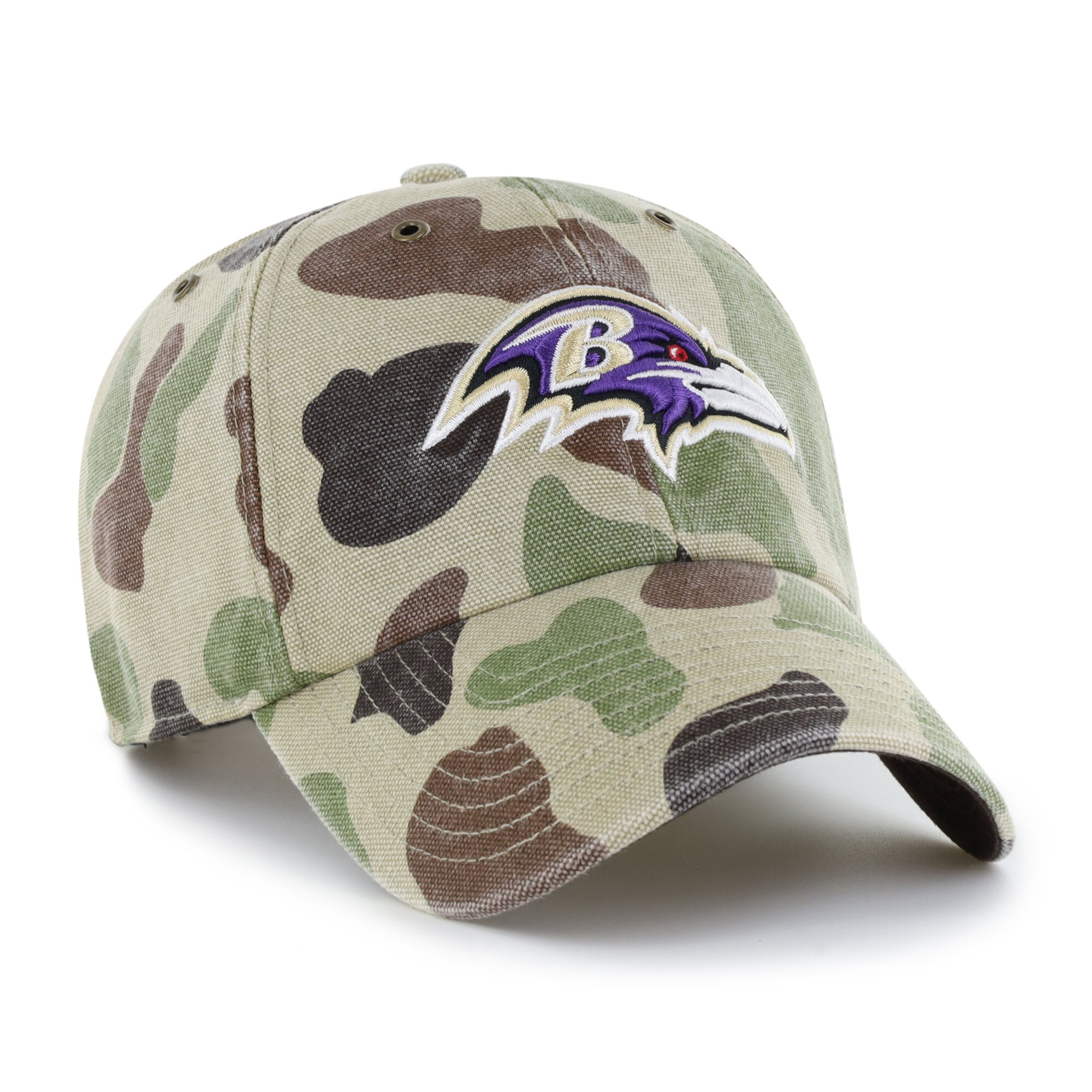 Casquette ajustable Carhartt x '47 Duck Camo Baltimore Ravens Clean Up pour homme