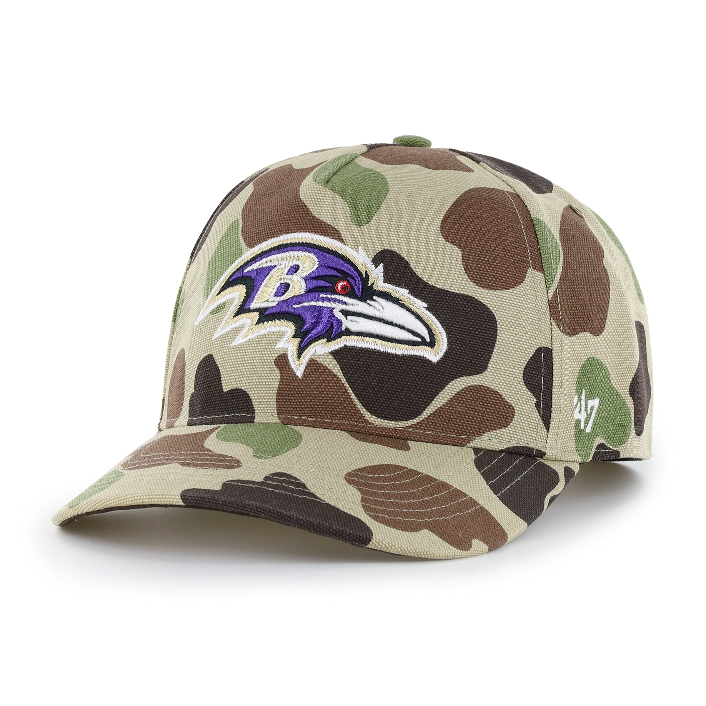 Men's Carhartt x '47 Duck Camo Baltimore Ravens Hitch Adjustable Hat