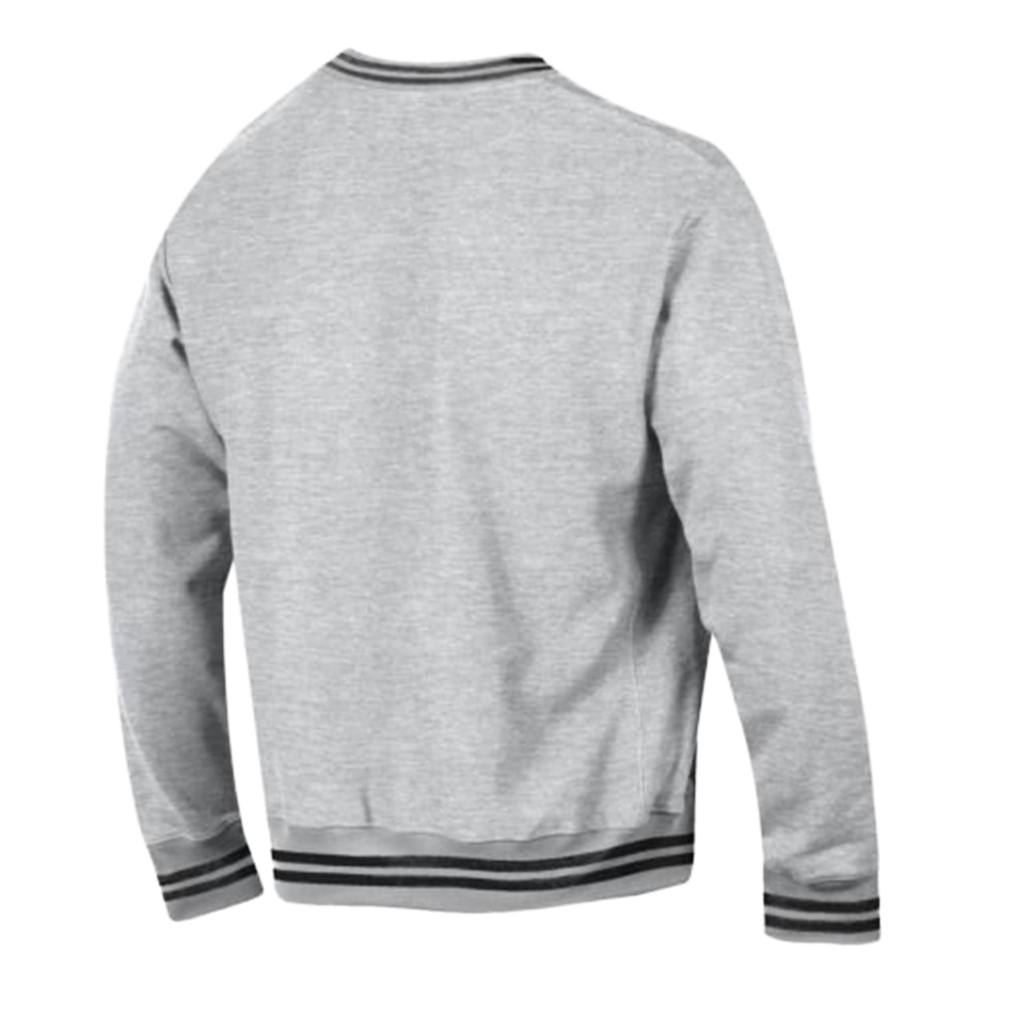 Men's Champion Heather Gray/Black Baltimore Ravens Reverse Weave Yarn Dye Sweatshirt