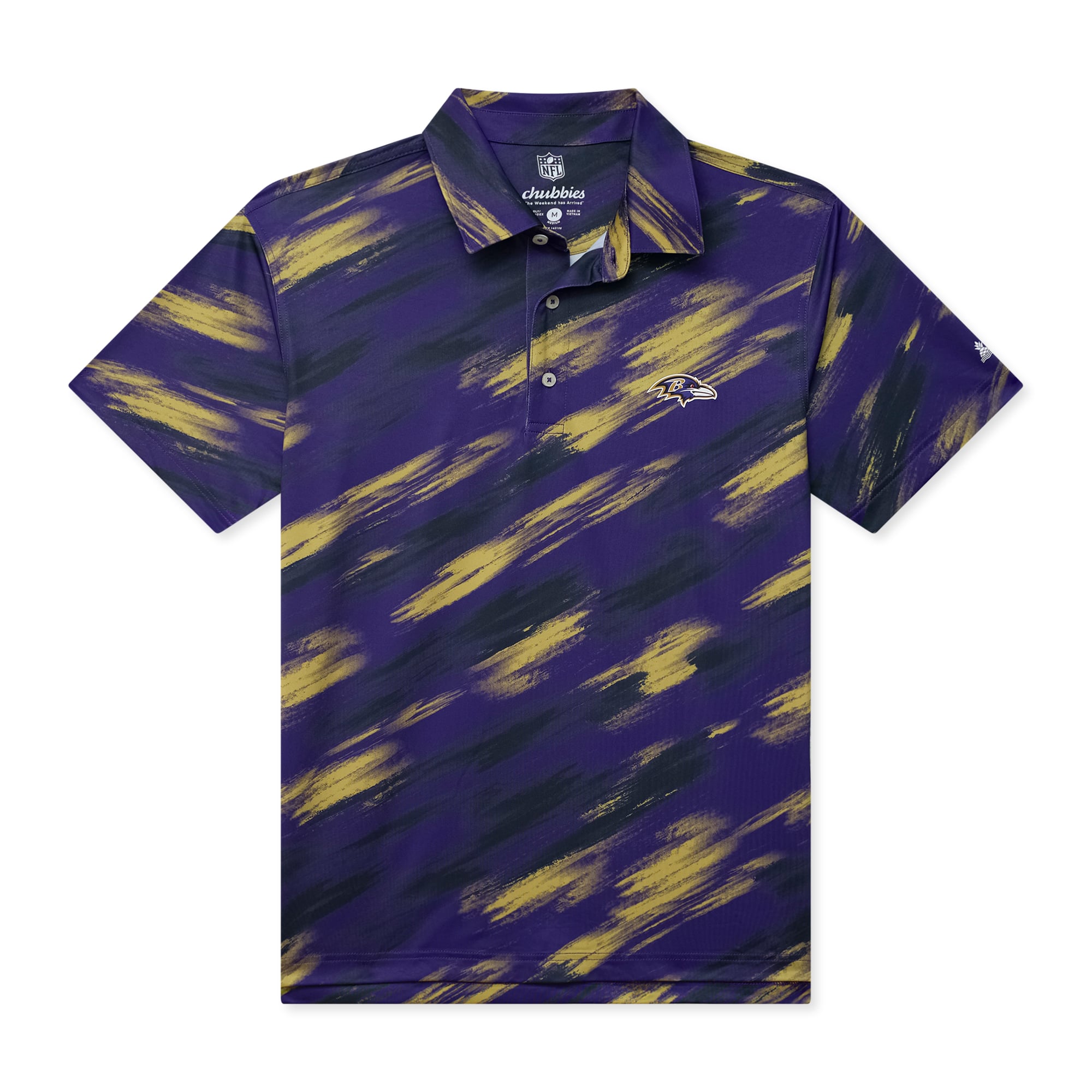Polo Chubbies violet Baltimore Ravens Color Blitz pour homme