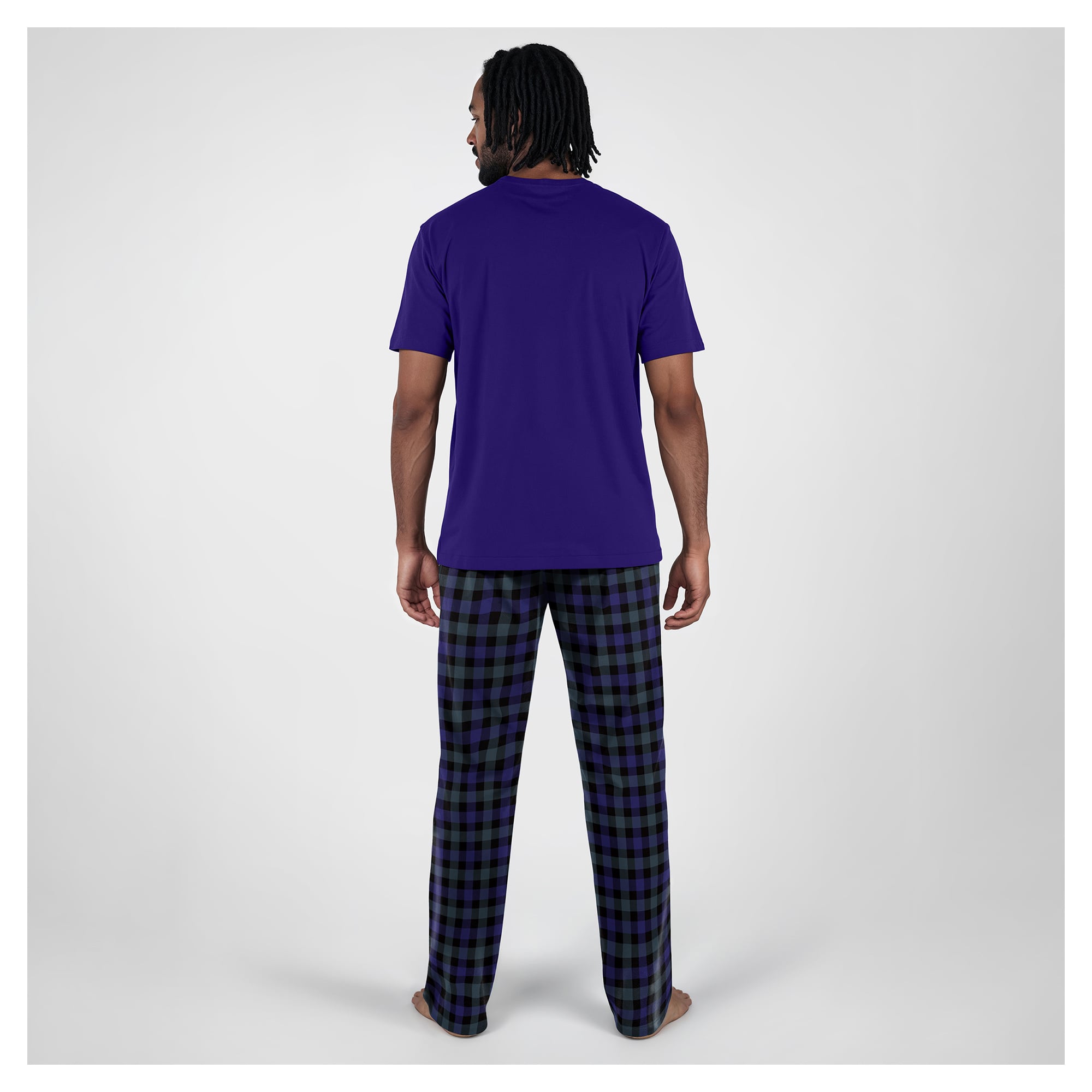 Men's Concepts Sport Purple Baltimore Ravens Big & Tall Highland Sleep Set