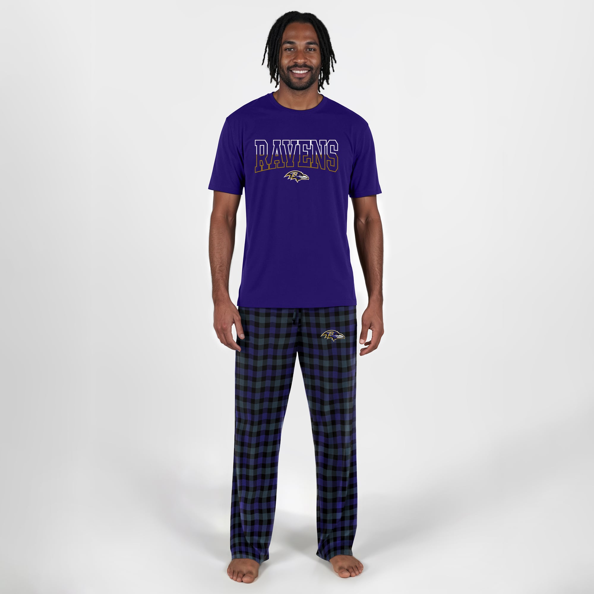 Men's Concepts Sport Purple Baltimore Ravens Highland Sleep Set
