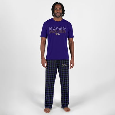 Baltimore Ravens Concepts Sport Highland Sleep Set - Purple