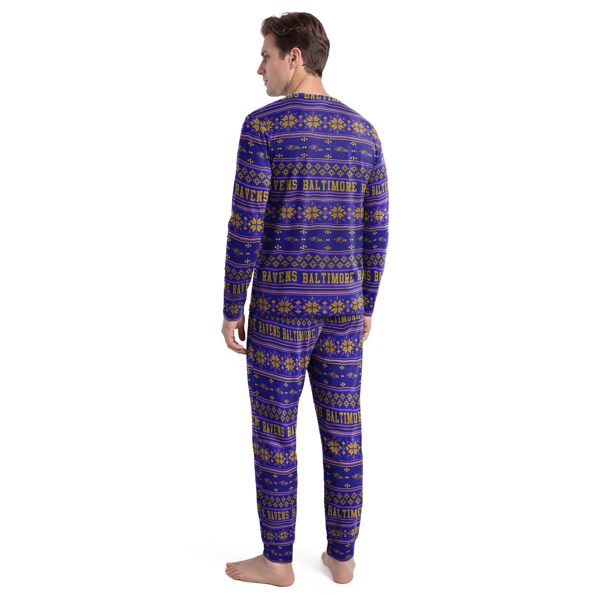 Ensemble t-shirt à manches longues et pantalon pour homme Concepts Sport violet Baltimore Ravens Jubilee