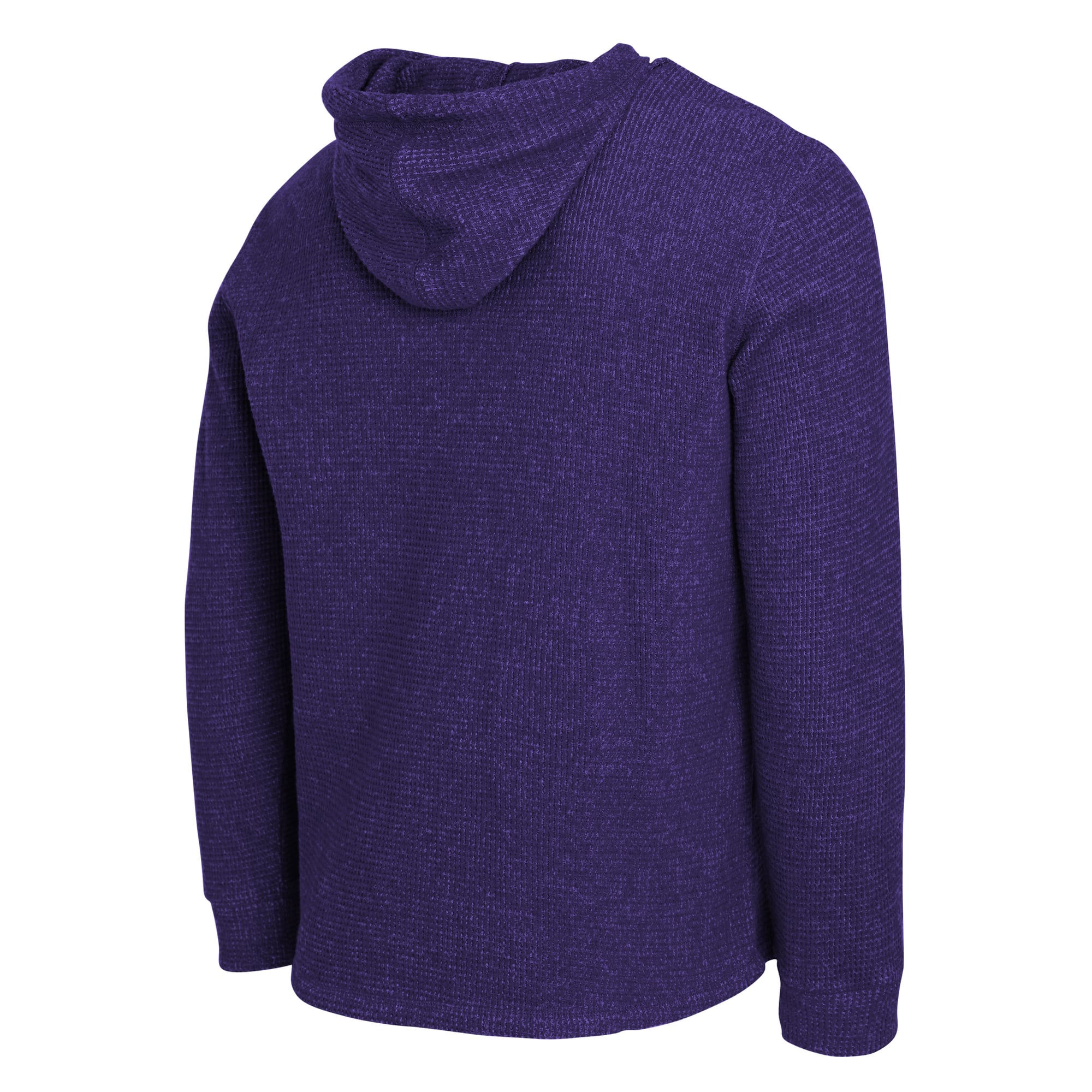 Men's Darius Rucker Collection by Fanatics Purple Baltimore Ravens Waffle Knit Hooded Tri-Blend Long Sleeve T-Shirt