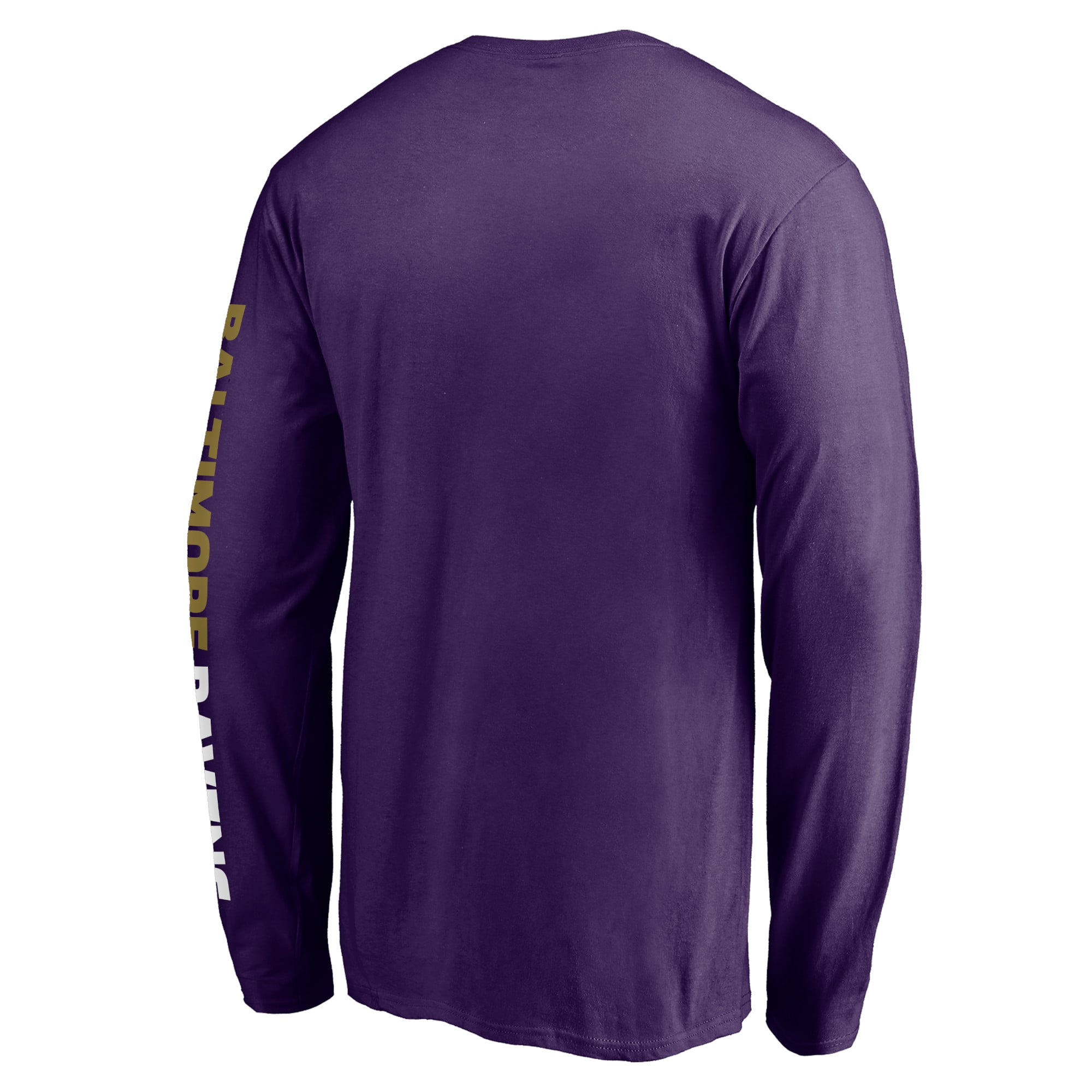Men's Fanatics Purple Baltimore Ravens Front Runner Long Sleeve T-Shirt