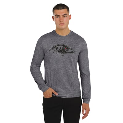  Baltimore Ravens J. Palmer Four Down Long Sleeve T-Shirt - Charcoal