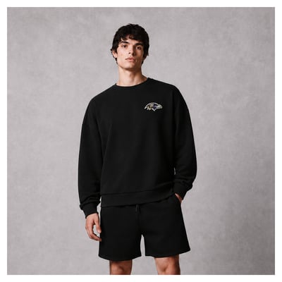 Baltimore Ravens Levelwear Luxe Zone Logo Sweatshirt - Black