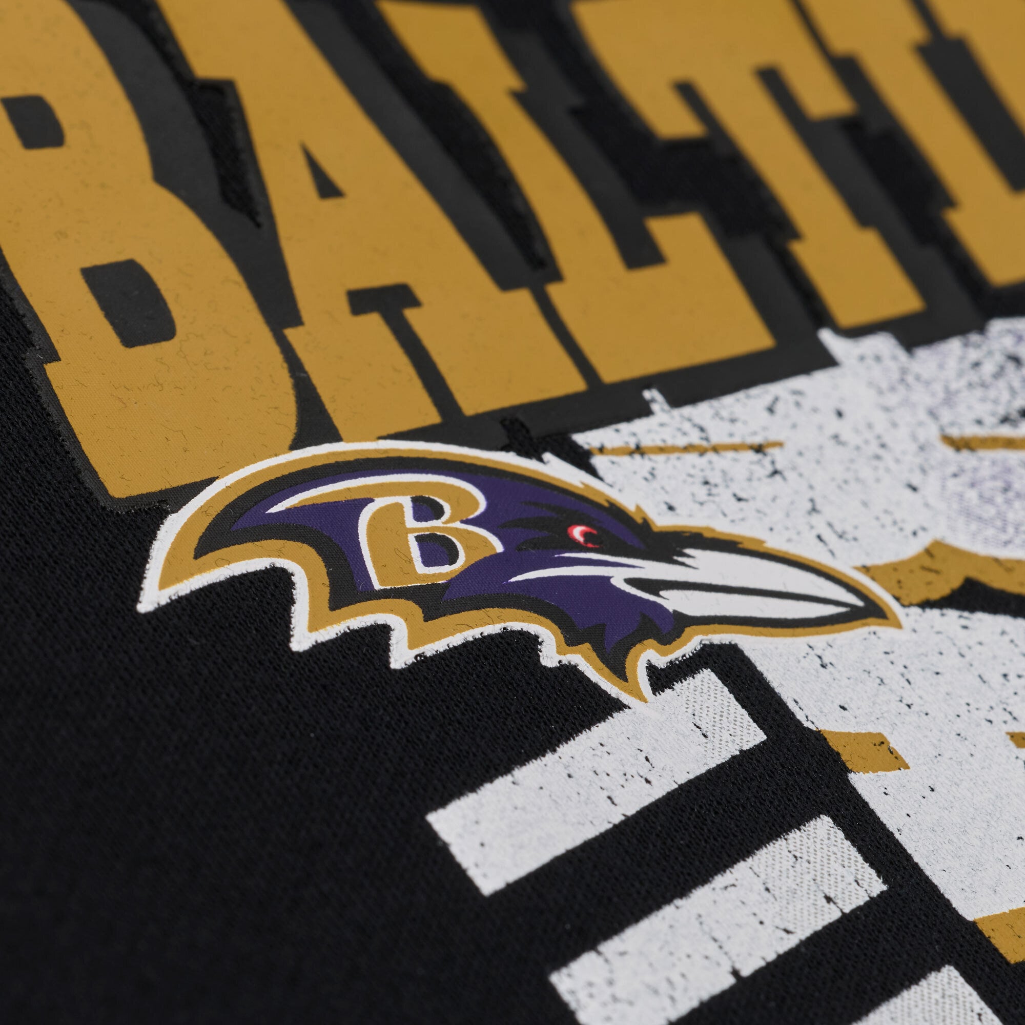 Men's Mitchell & Ness  Black Baltimore Ravens Core Essentials Street Graphic Fleece Hoodie