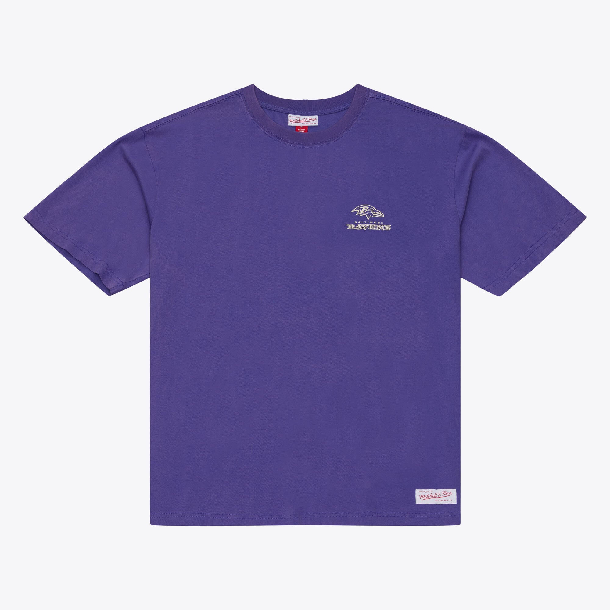 Men's Mitchell & Ness Black Baltimore Ravens Core Essentials Micro Logo T-Shirt