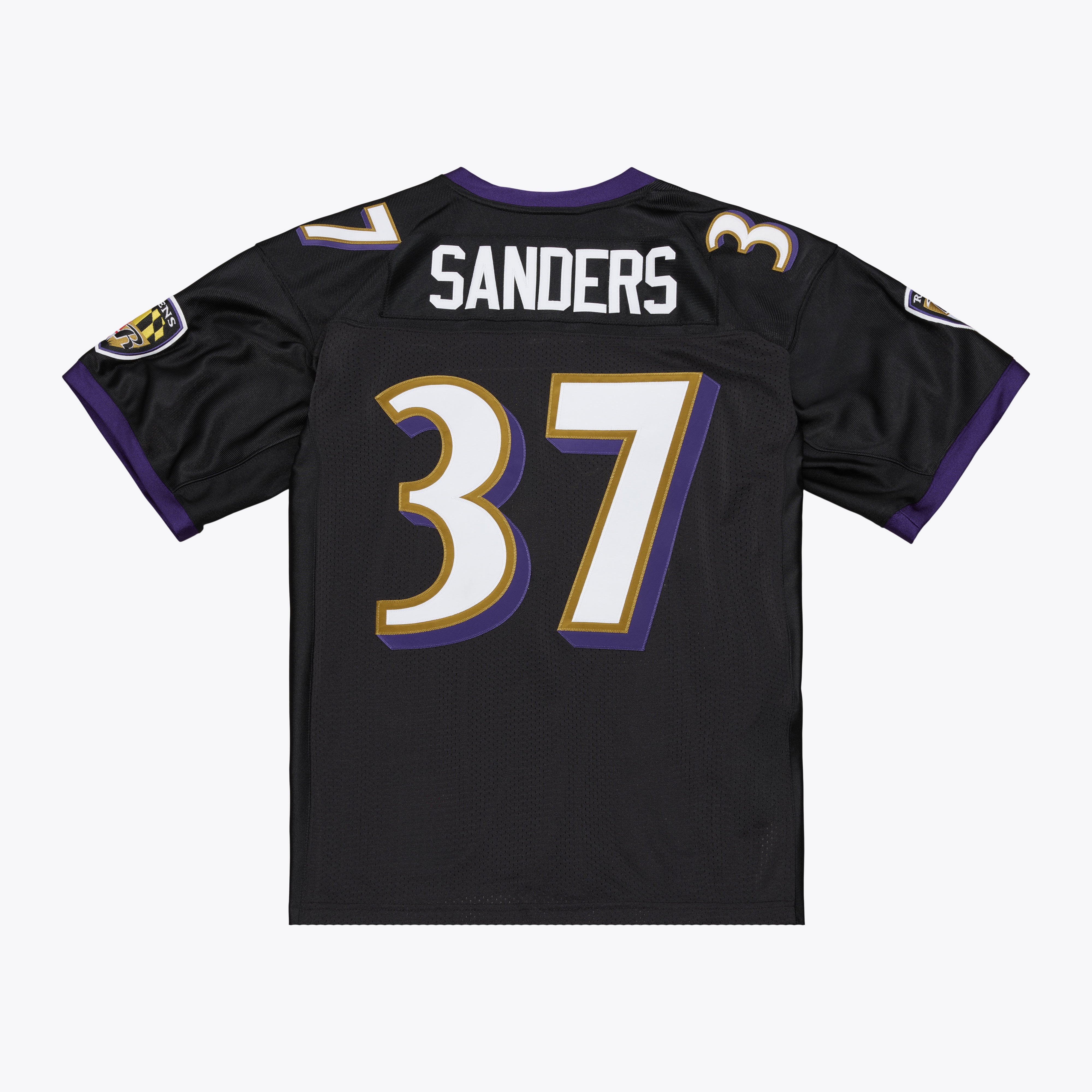 Men's Mitchell & Ness Deion Sanders Black Baltimore Ravens 2005 Authentic Throwback Jersey
