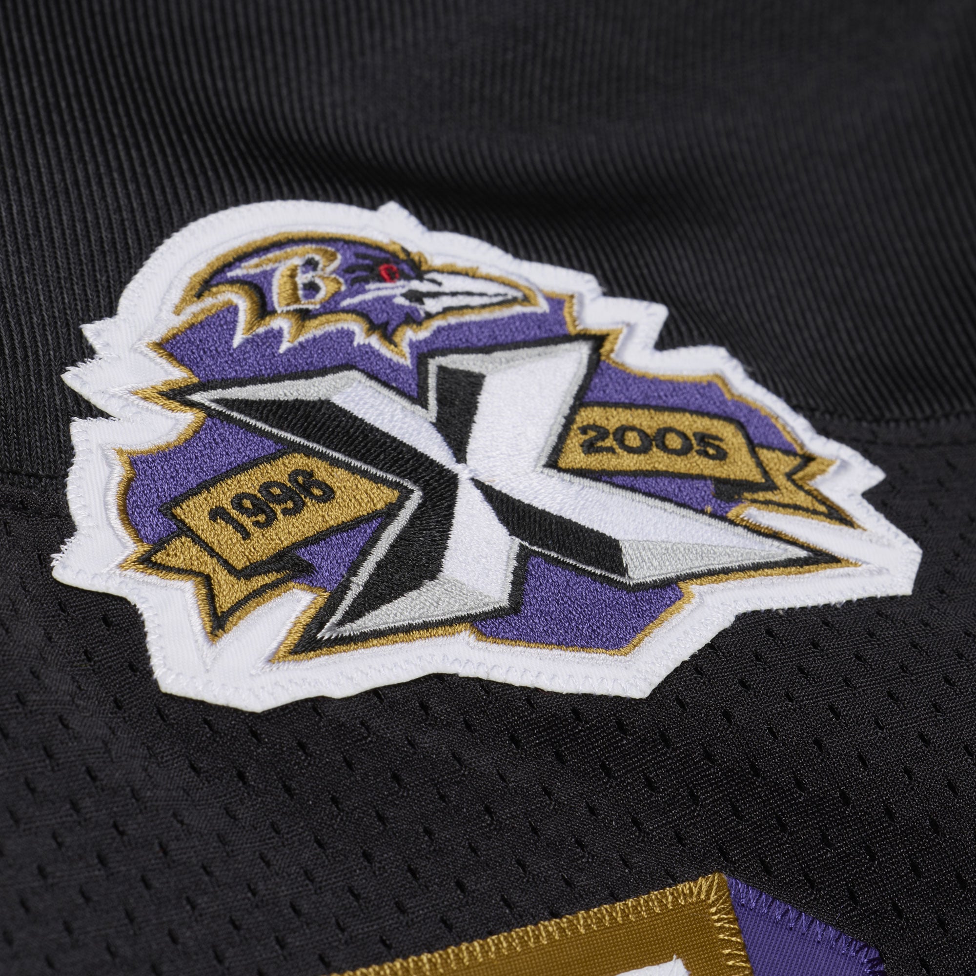 Men's Mitchell & Ness Deion Sanders Black Baltimore Ravens 2005 Authentic Throwback Jersey